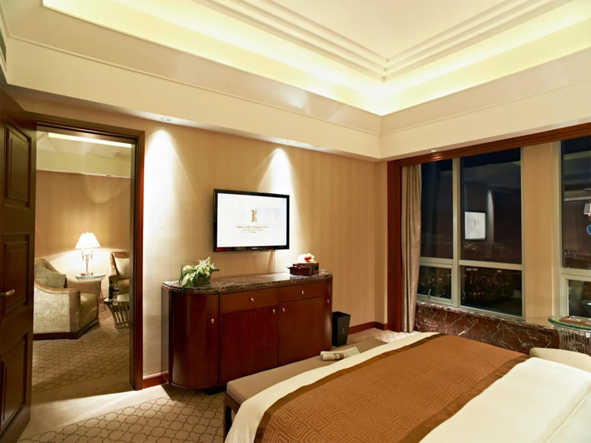 Decorative detail, Bed in Optics Valley Kingdom Plaza Wuhan