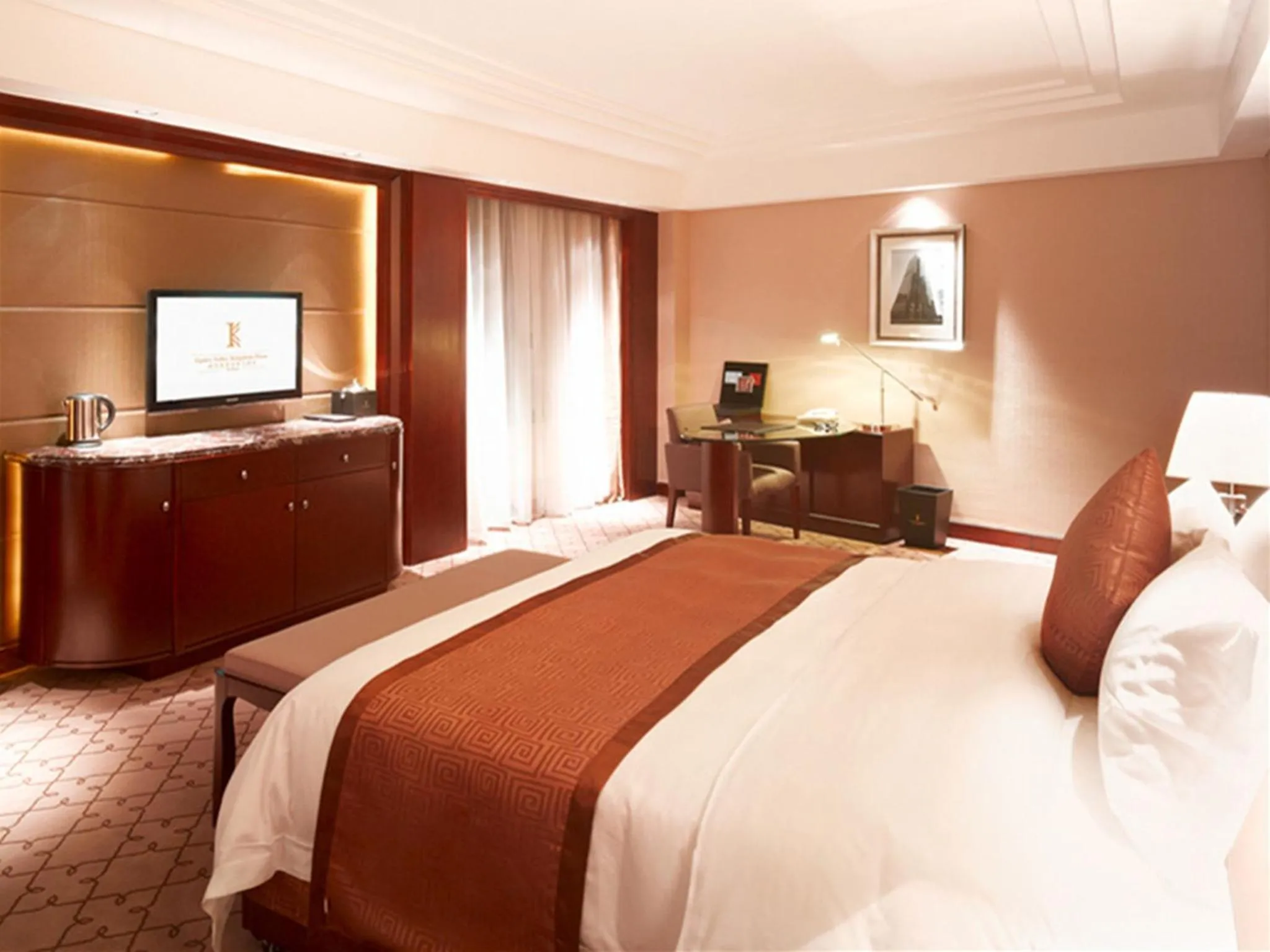 Decorative detail, Bed in Optics Valley Kingdom Plaza Wuhan