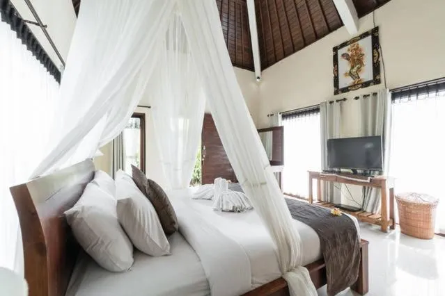Bedroom, Bed in Villa JJ and Spa Ubud