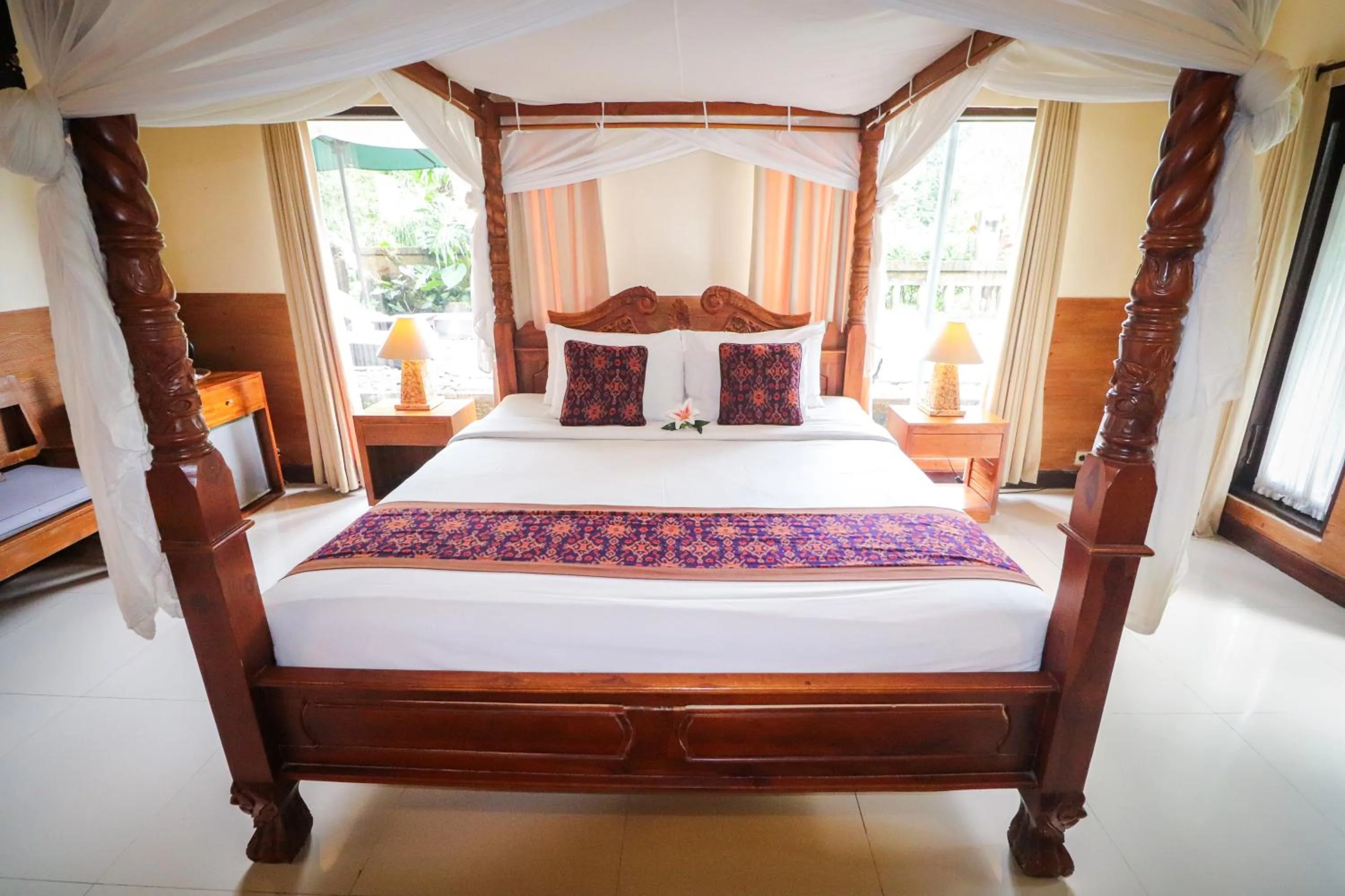 Bed in Villa JJ and Spa Ubud