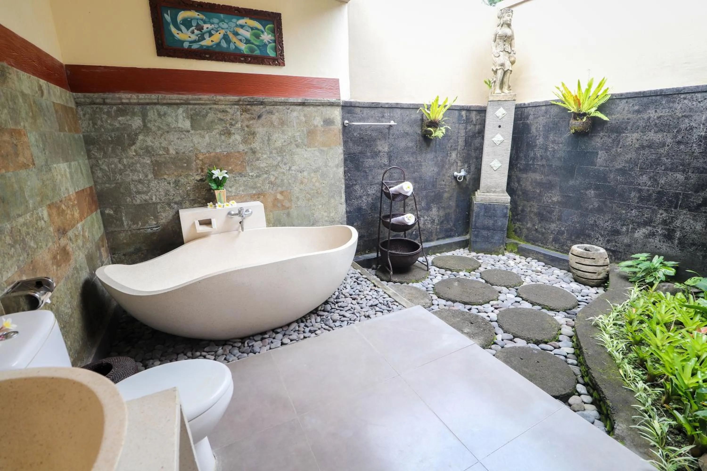 Bathroom in Villa JJ and Spa Ubud