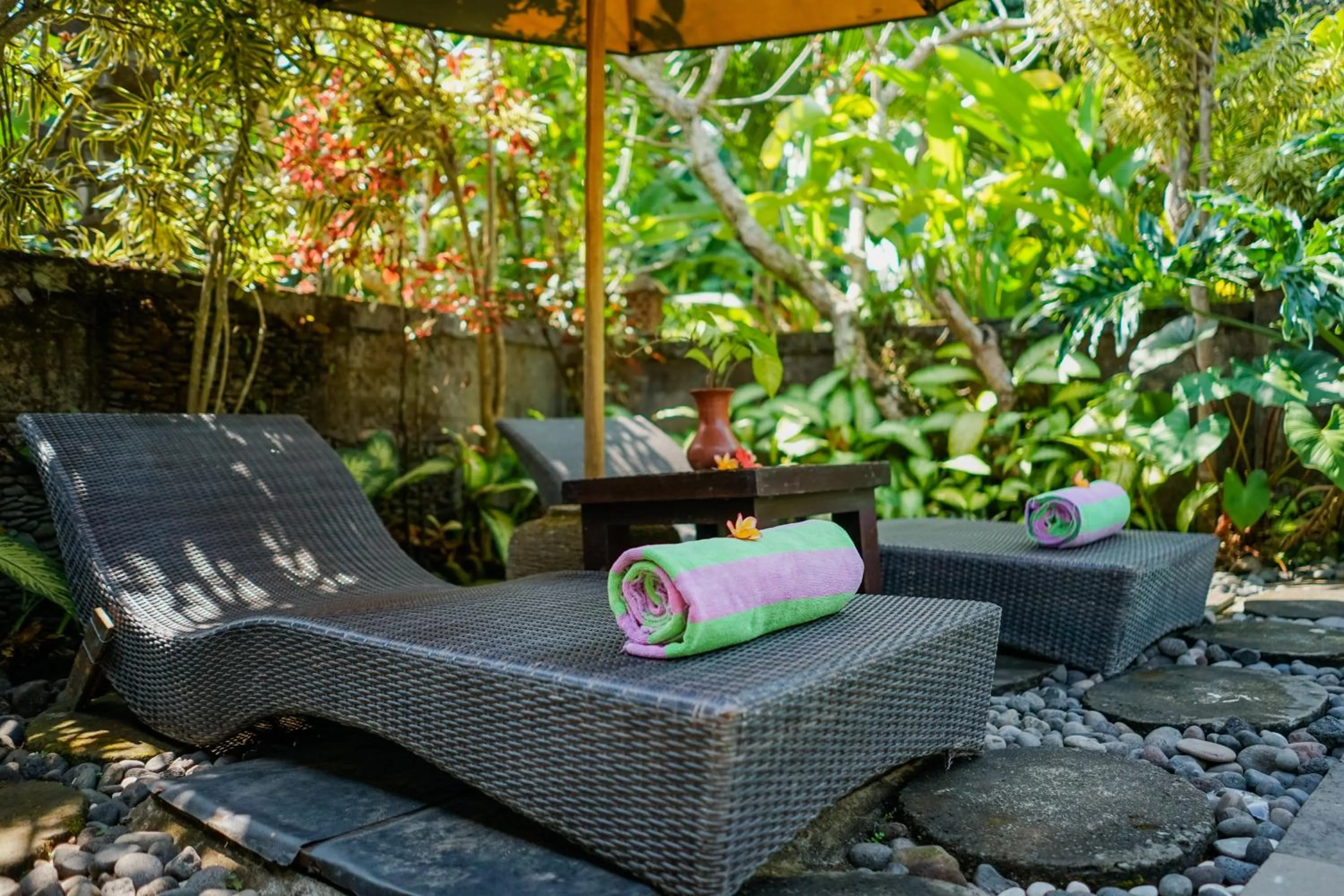 Seating area in Villa JJ and Spa Ubud