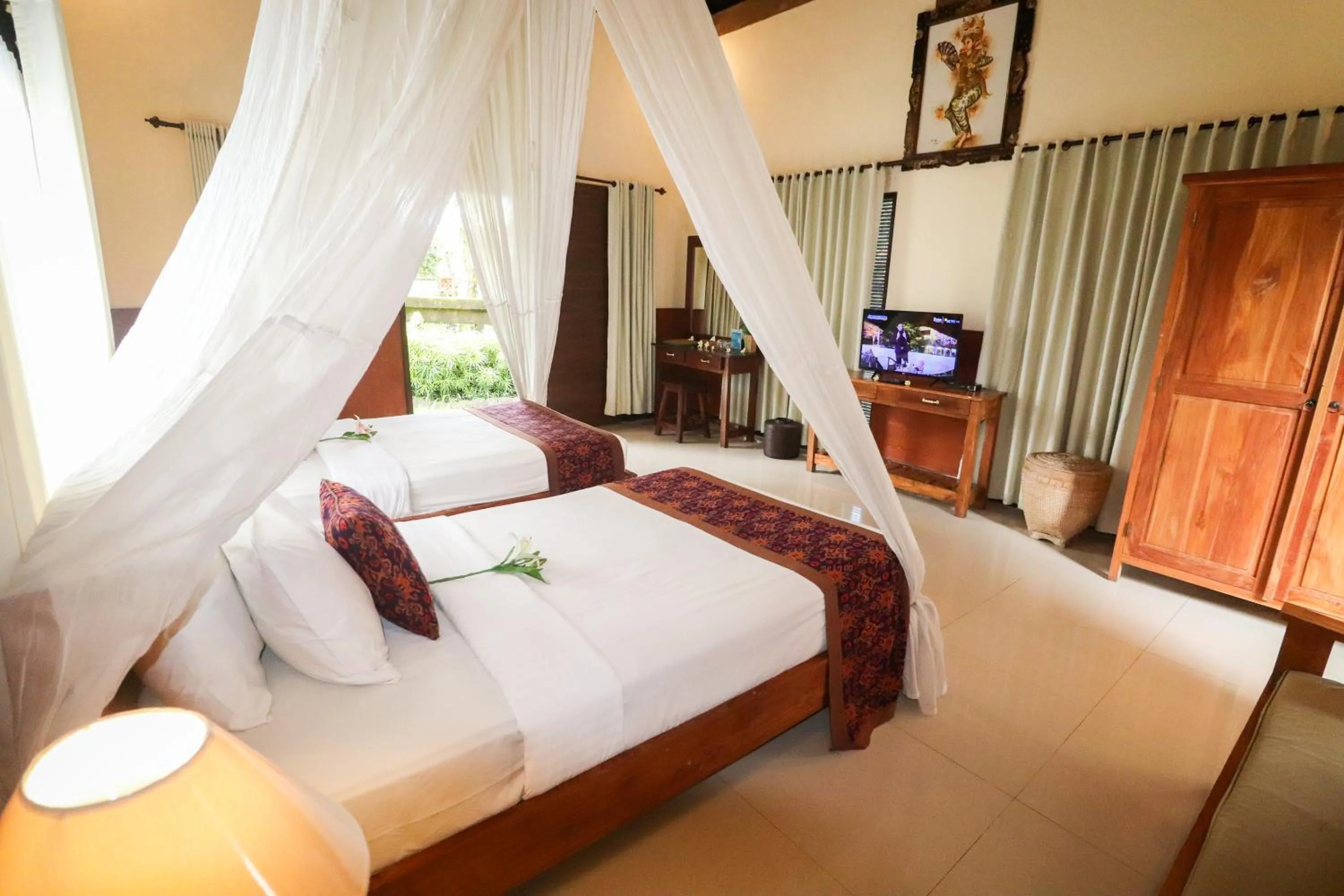Bed in Villa JJ and Spa Ubud