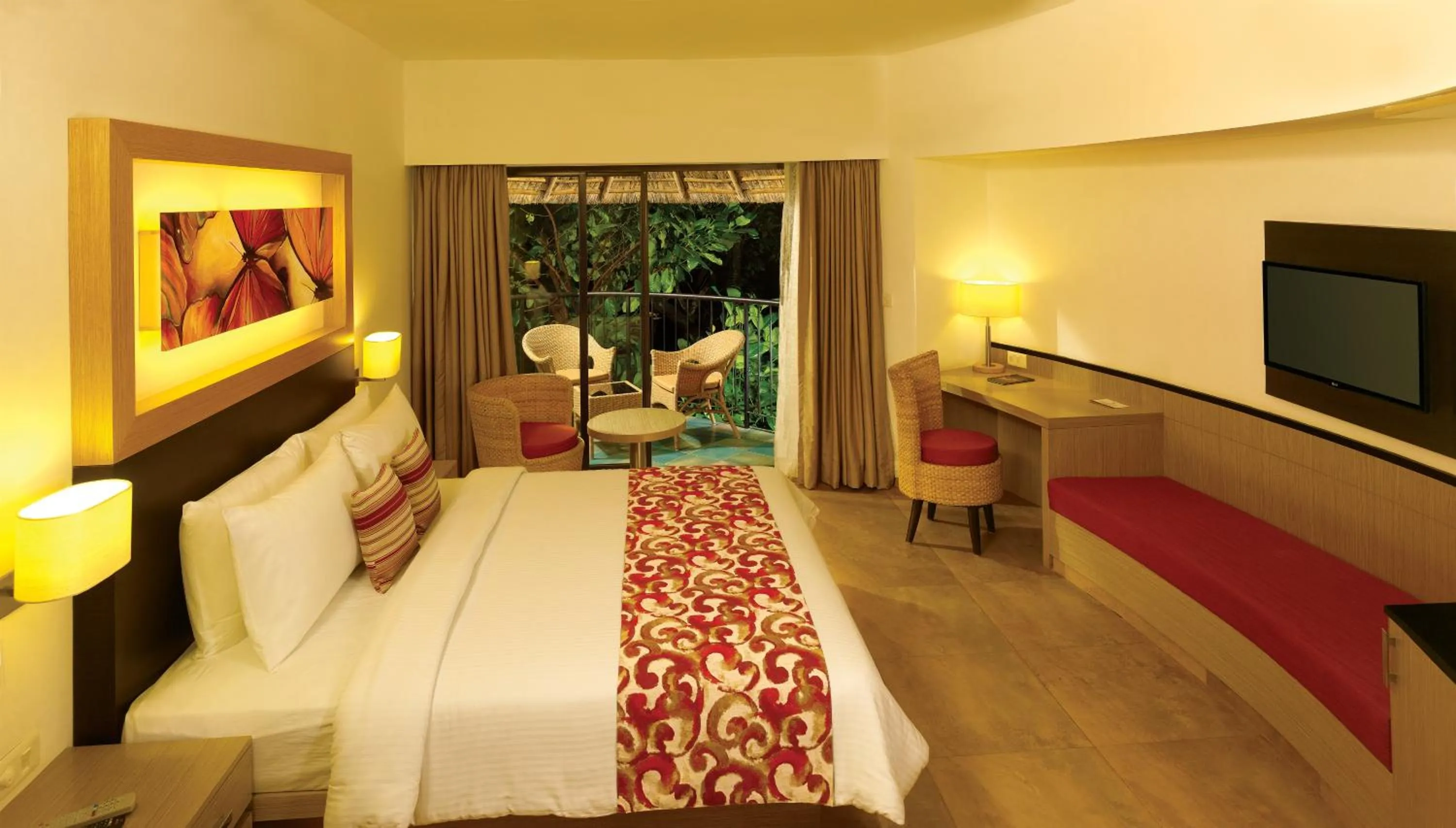 Bed in Poetree Thekkady