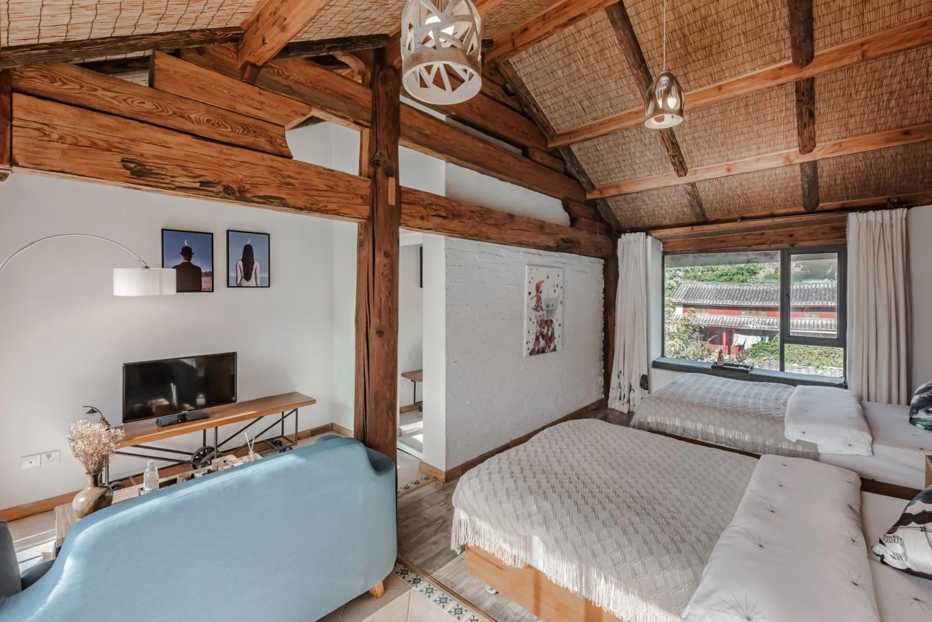 Bed in Baisha Flamingo Hotel