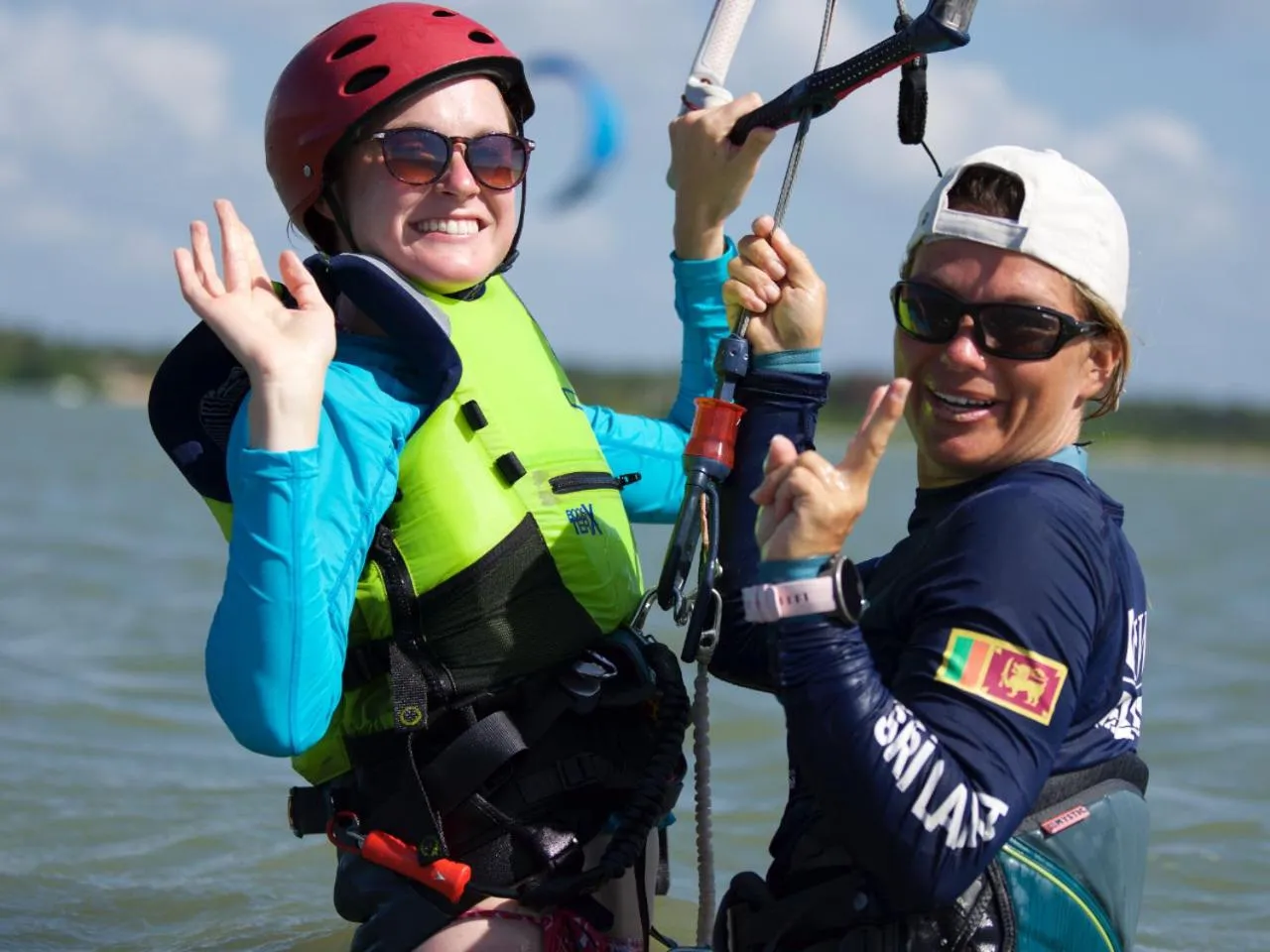 People in De Silva Wind Resort Kalpitiya - Kitesurfing School Sri Lanka