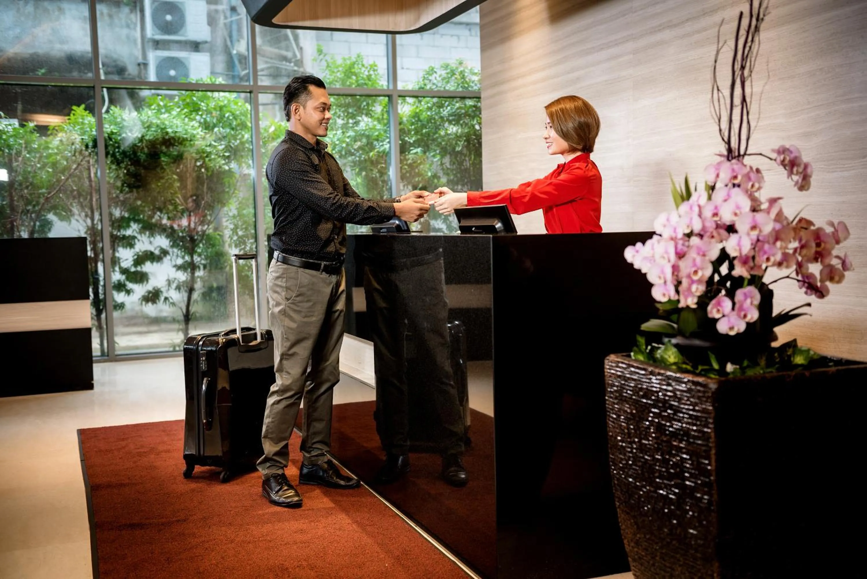 Lobby or reception in ASIA MELAKA HOTEL managed by The Straits Hotel & Suites 马六甲亚逸酒店