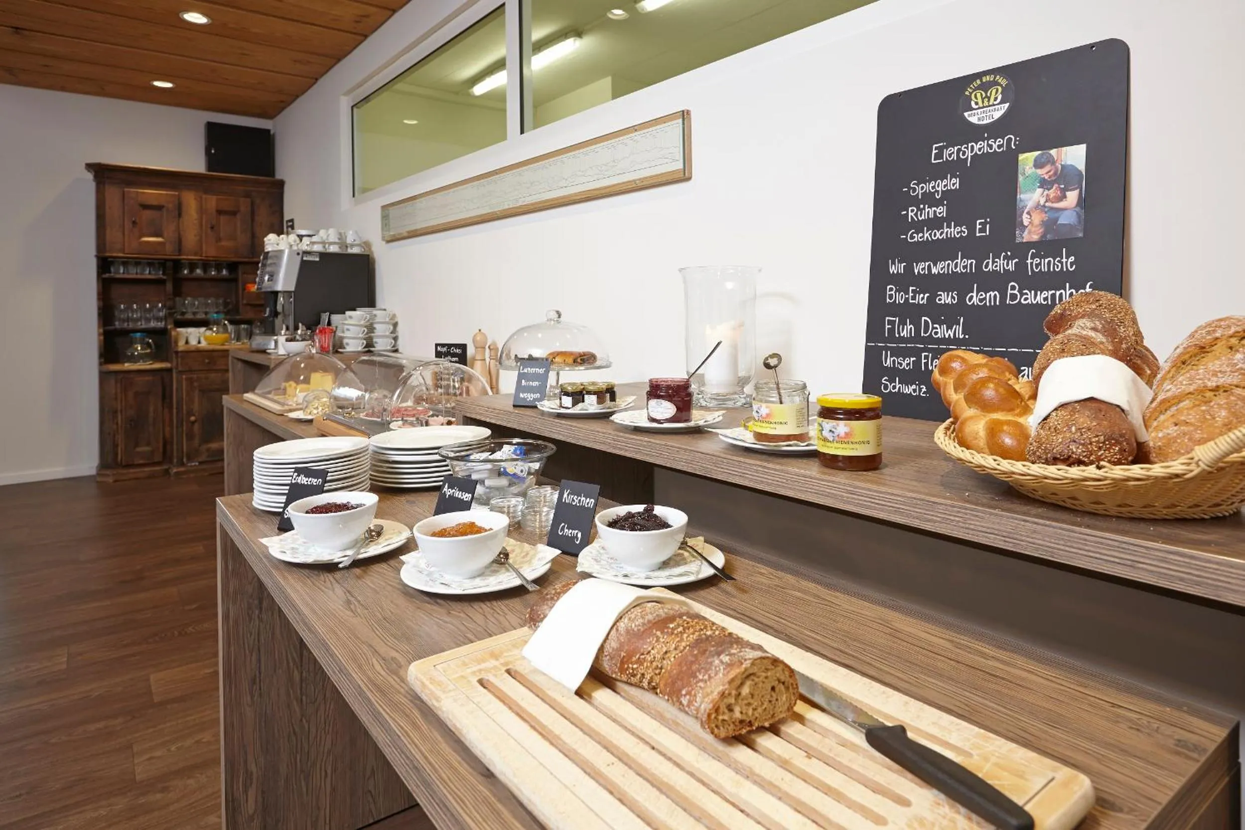 Buffet breakfast in B&B Hotel Peter und Paul