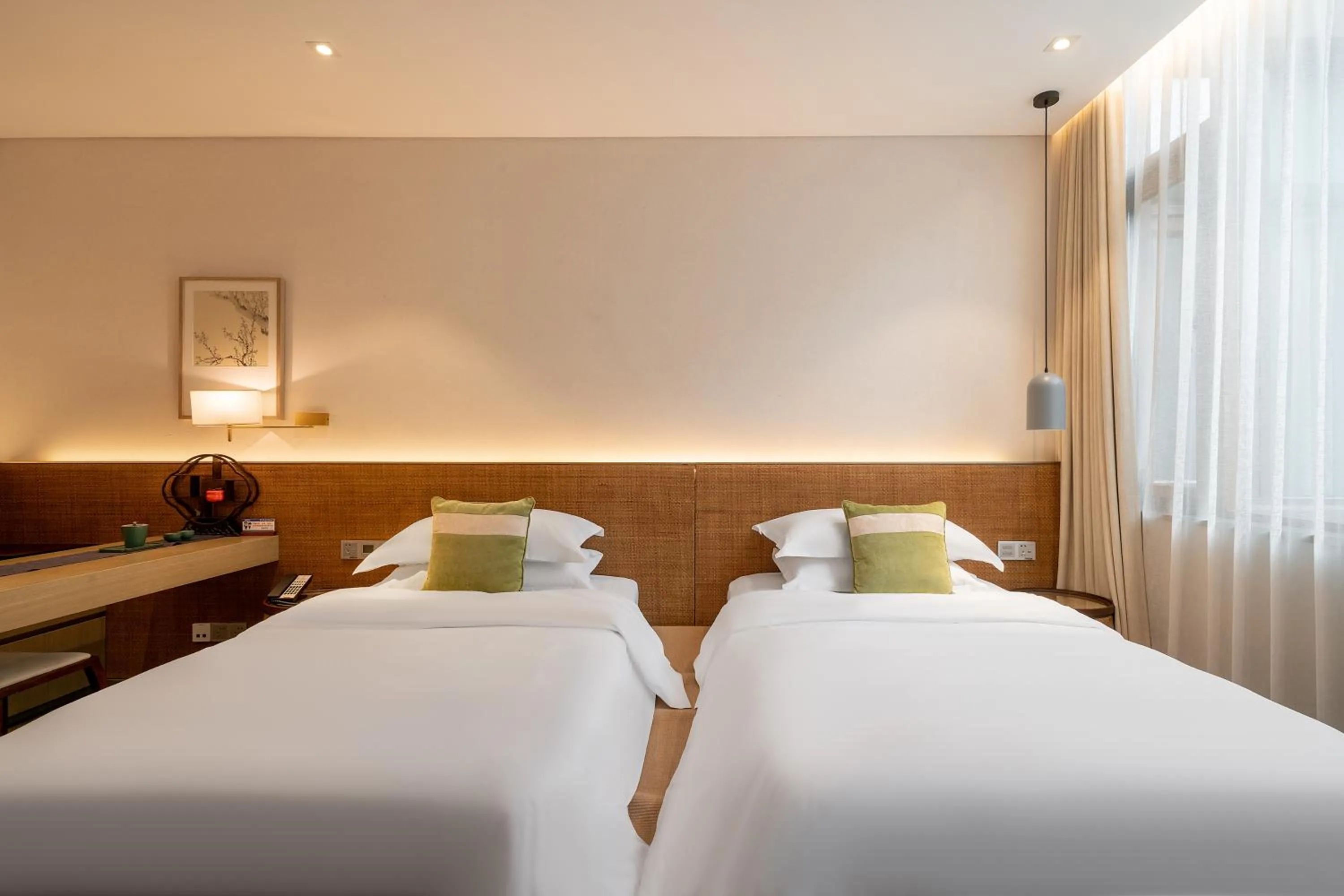 Budget Twin Room in Yangzhou Seclusive Life Hot Spring Resort