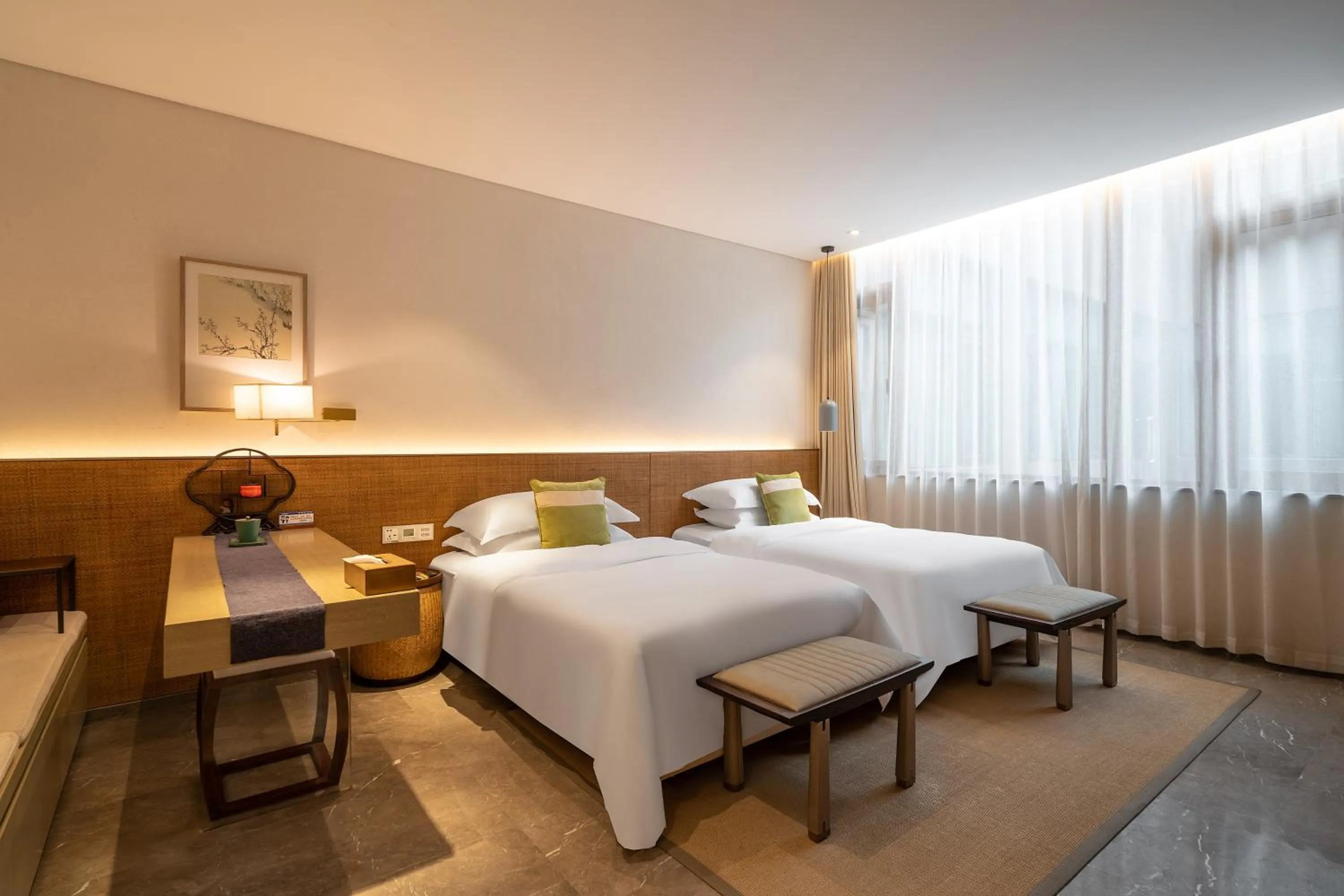 Budget Twin Room in Yangzhou Seclusive Life Hot Spring Resort