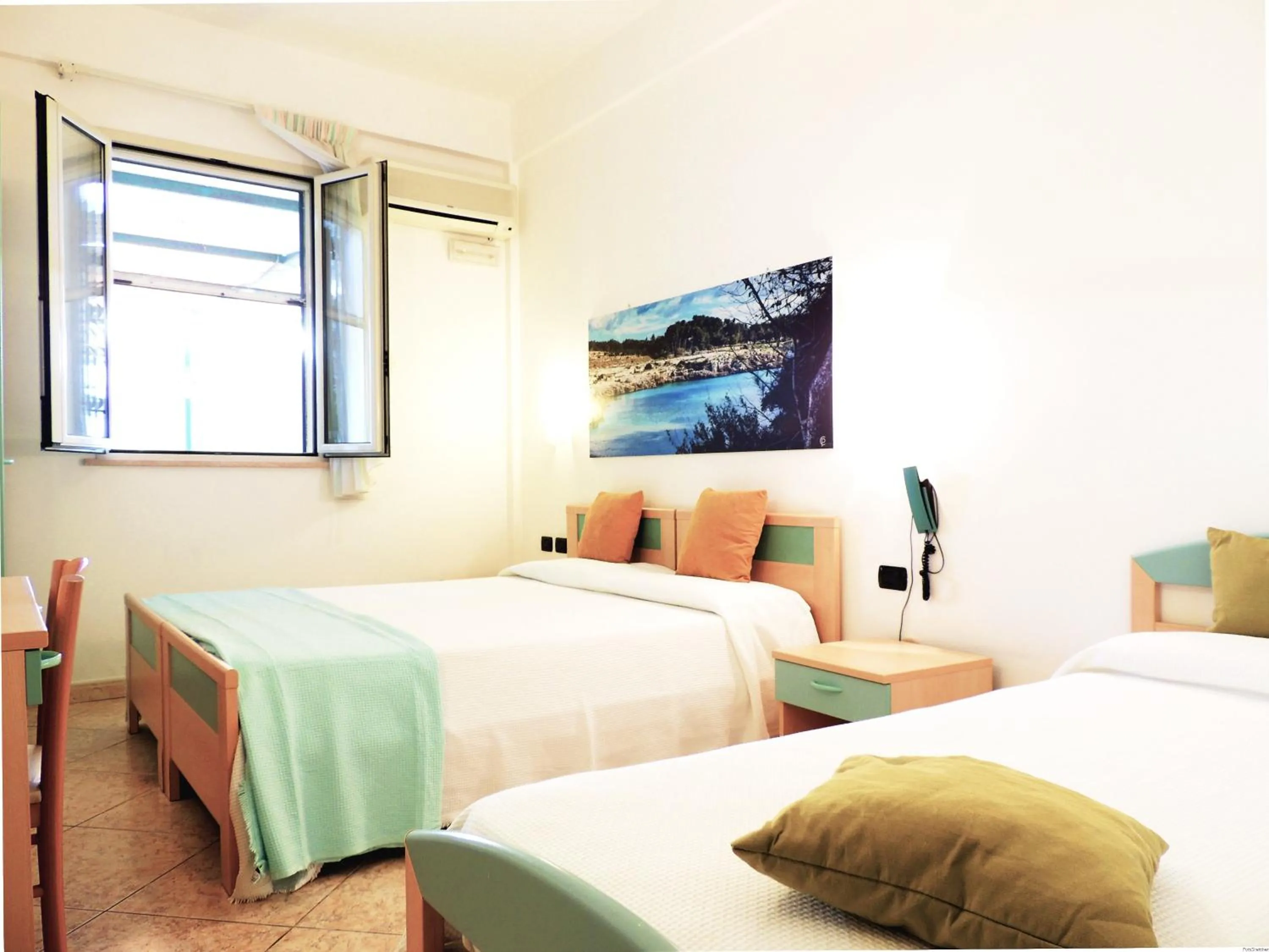 Bedroom, Bed in Hotel Porto Badisco