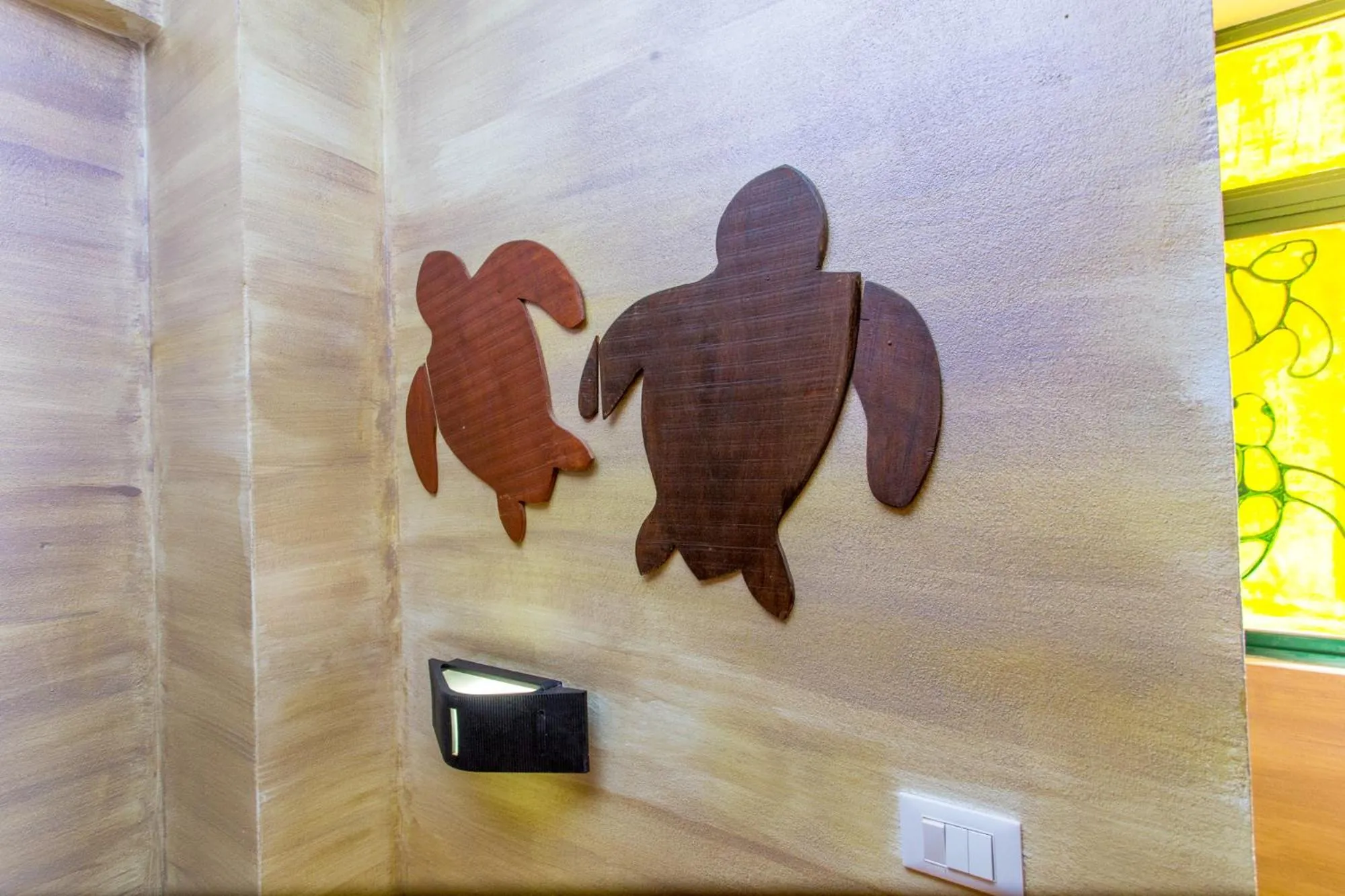 Decorative detail in Surfactivity Guest House