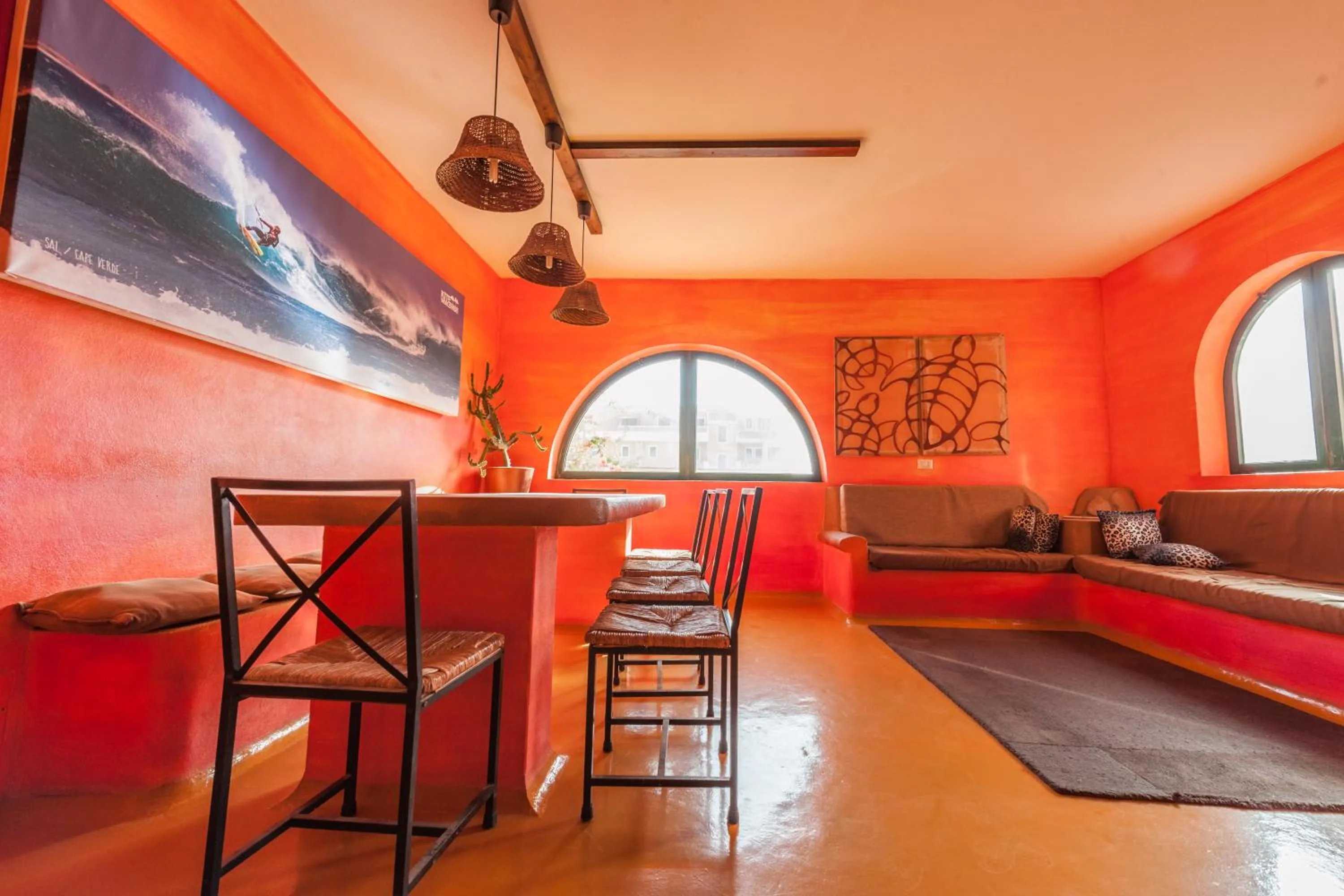 Seating area in Surfactivity Guest House