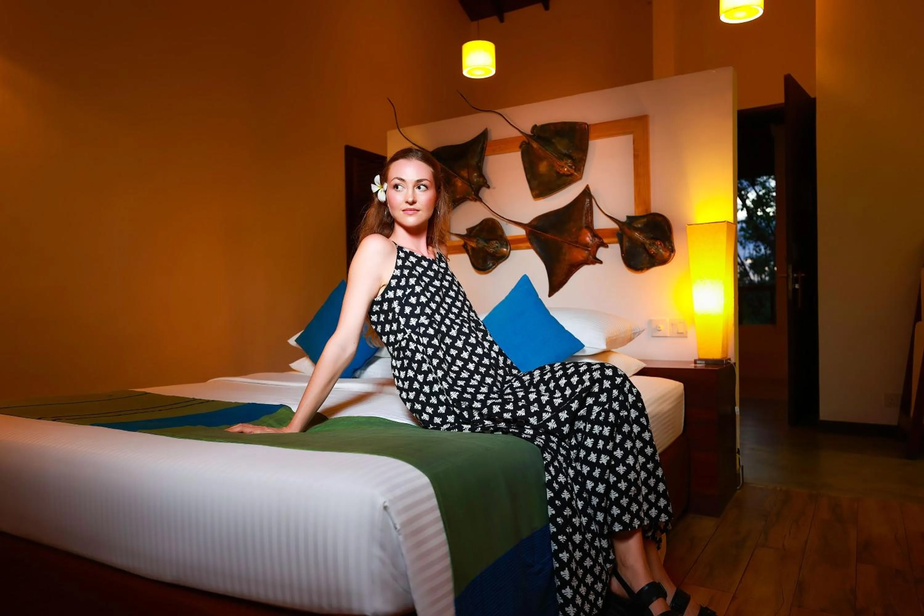 Bedroom, Bed in The Calm Resort & Spa