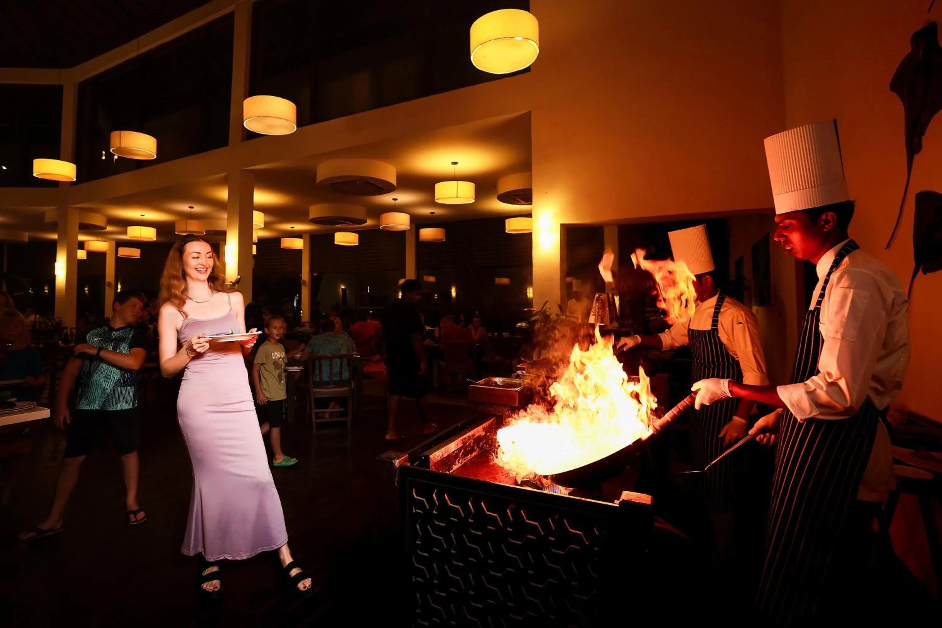 Restaurant/places to eat in The Calm Resort & Spa