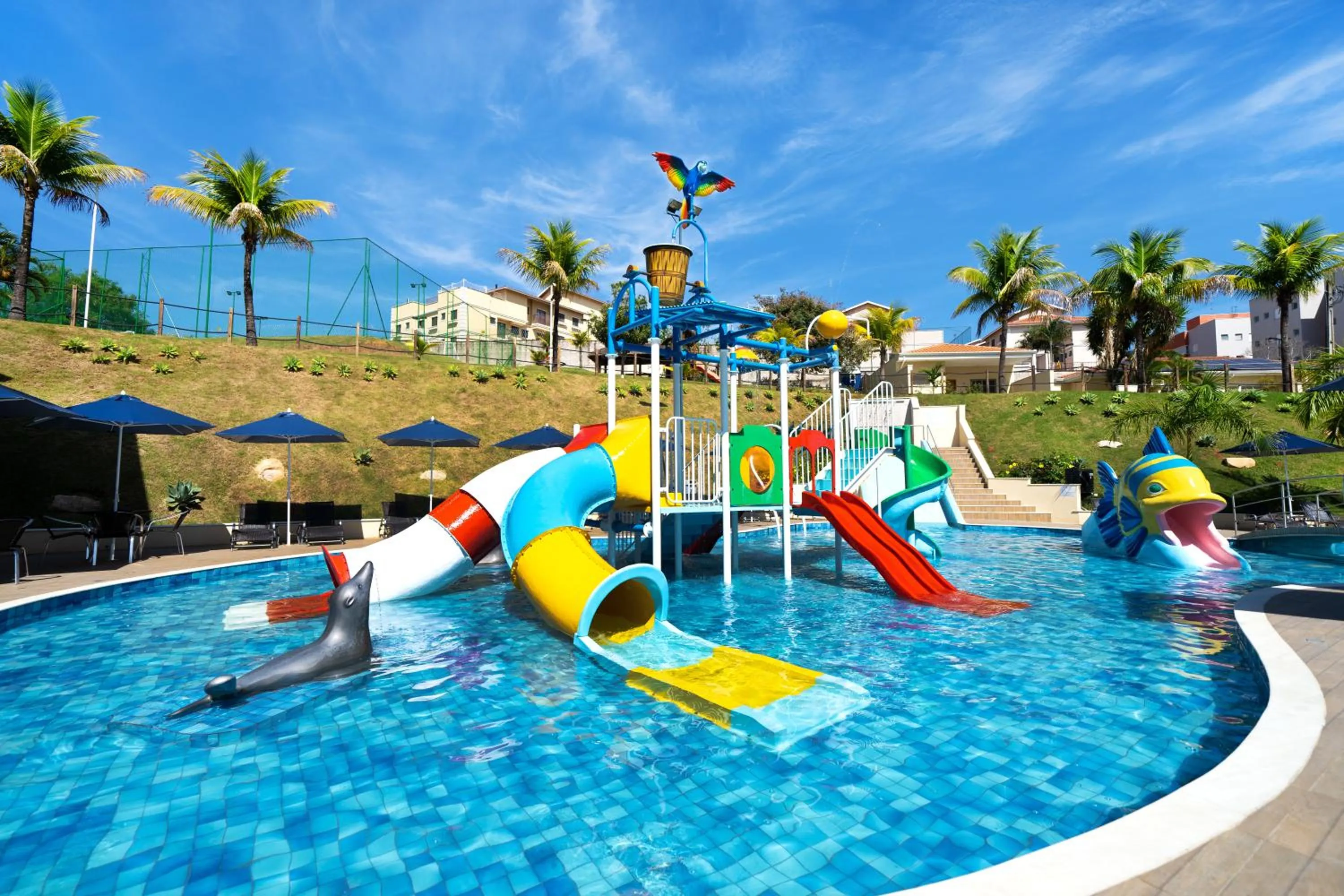 Swimming pool in Vinhedo Plaza Hotel