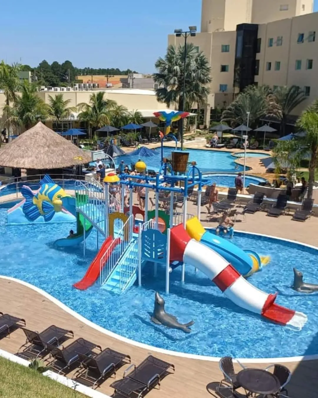 Pool view in Vinhedo Plaza Hotel