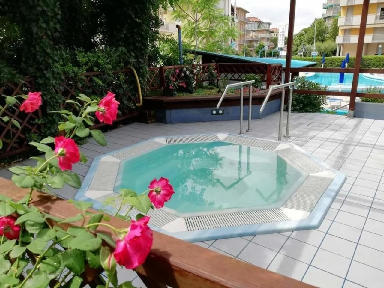 Hot Tub in Hotel Concord