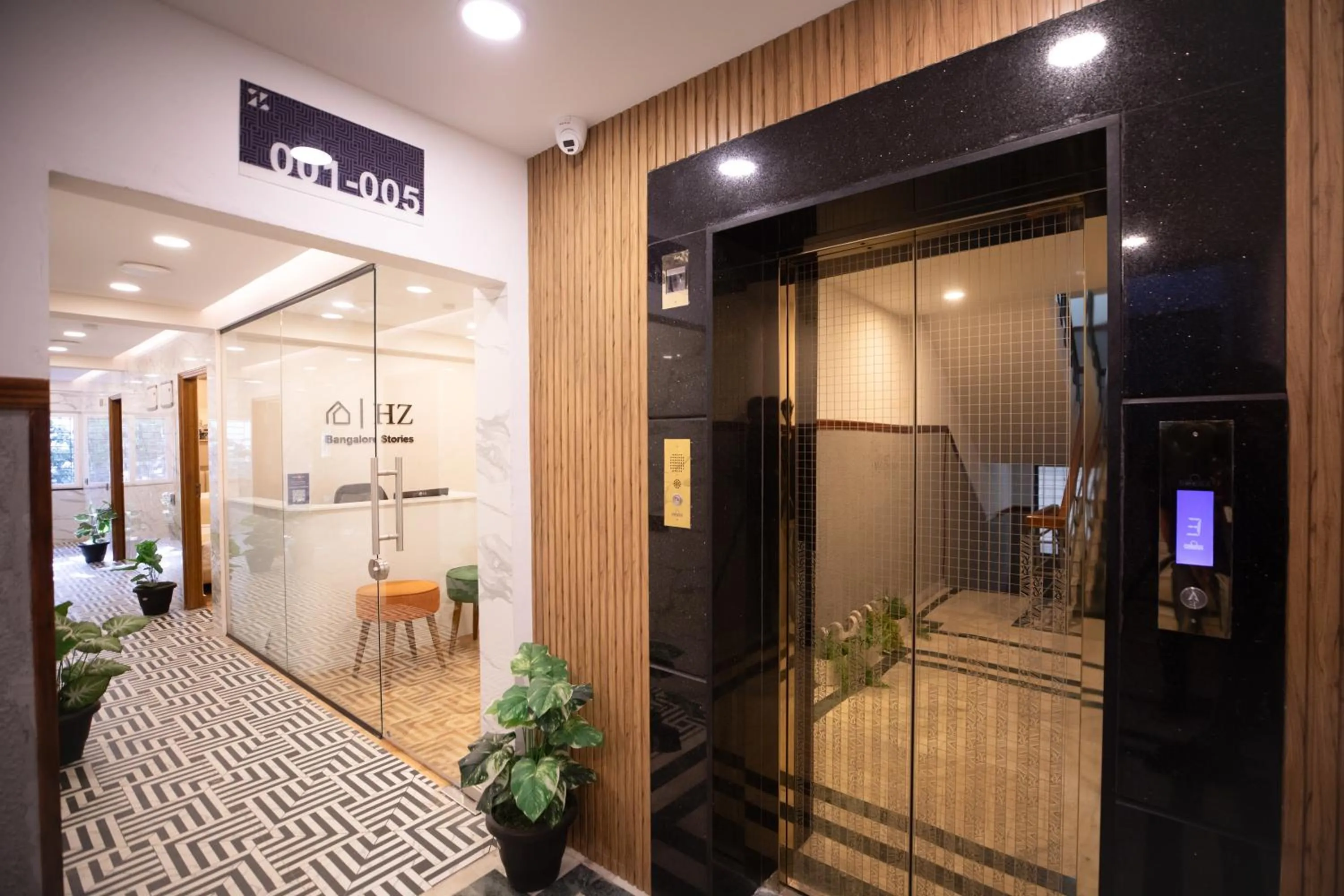 elevator in HZ Bangalore Stories