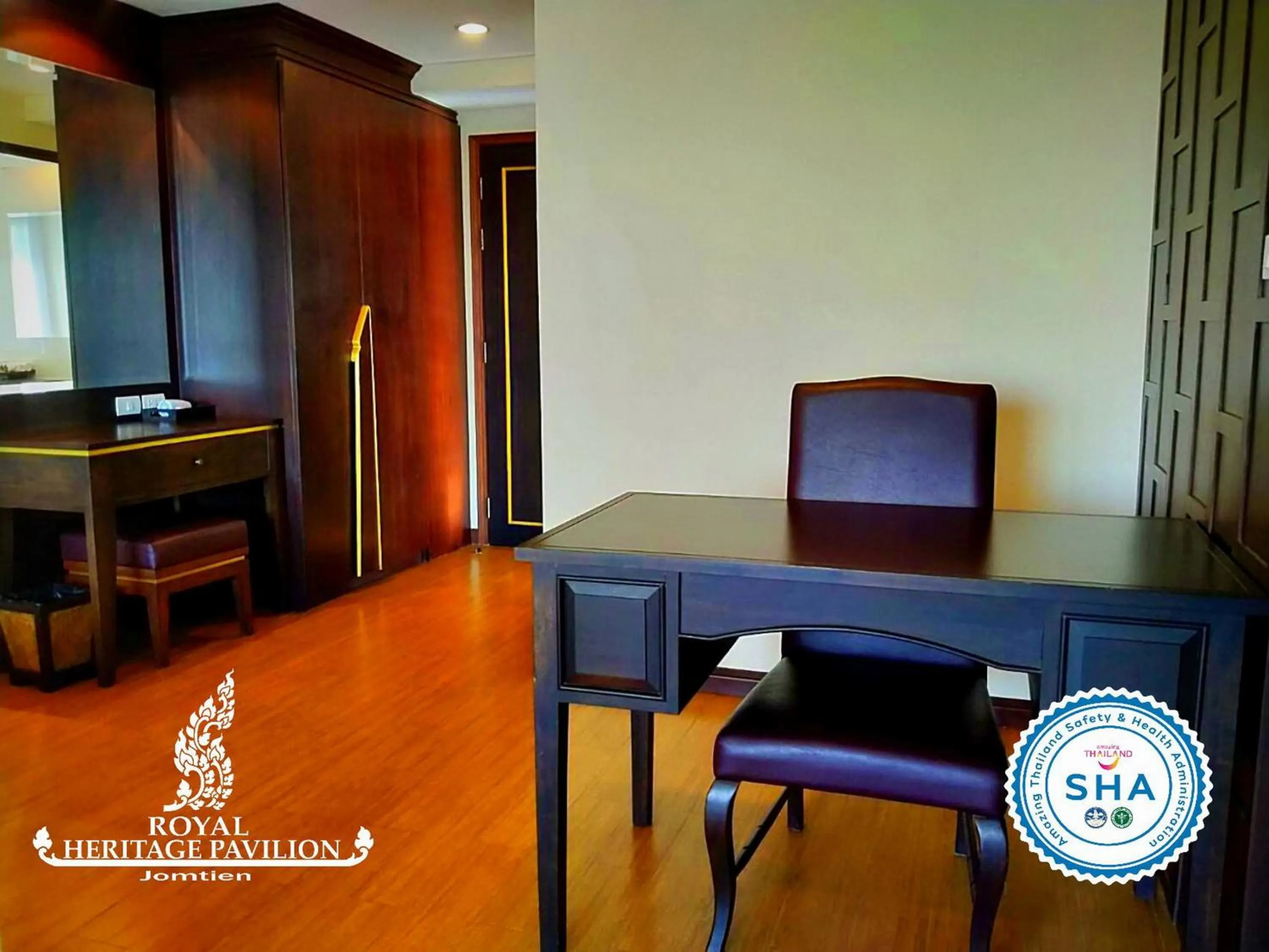 Seating area in Royal Heritage Pavilion, Jomtien