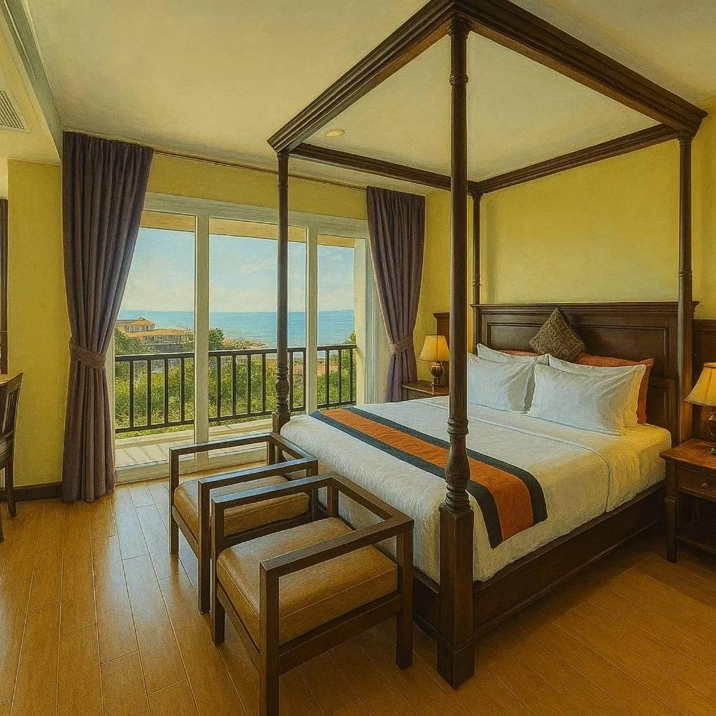 Bed in Royal Heritage Pavilion, Jomtien