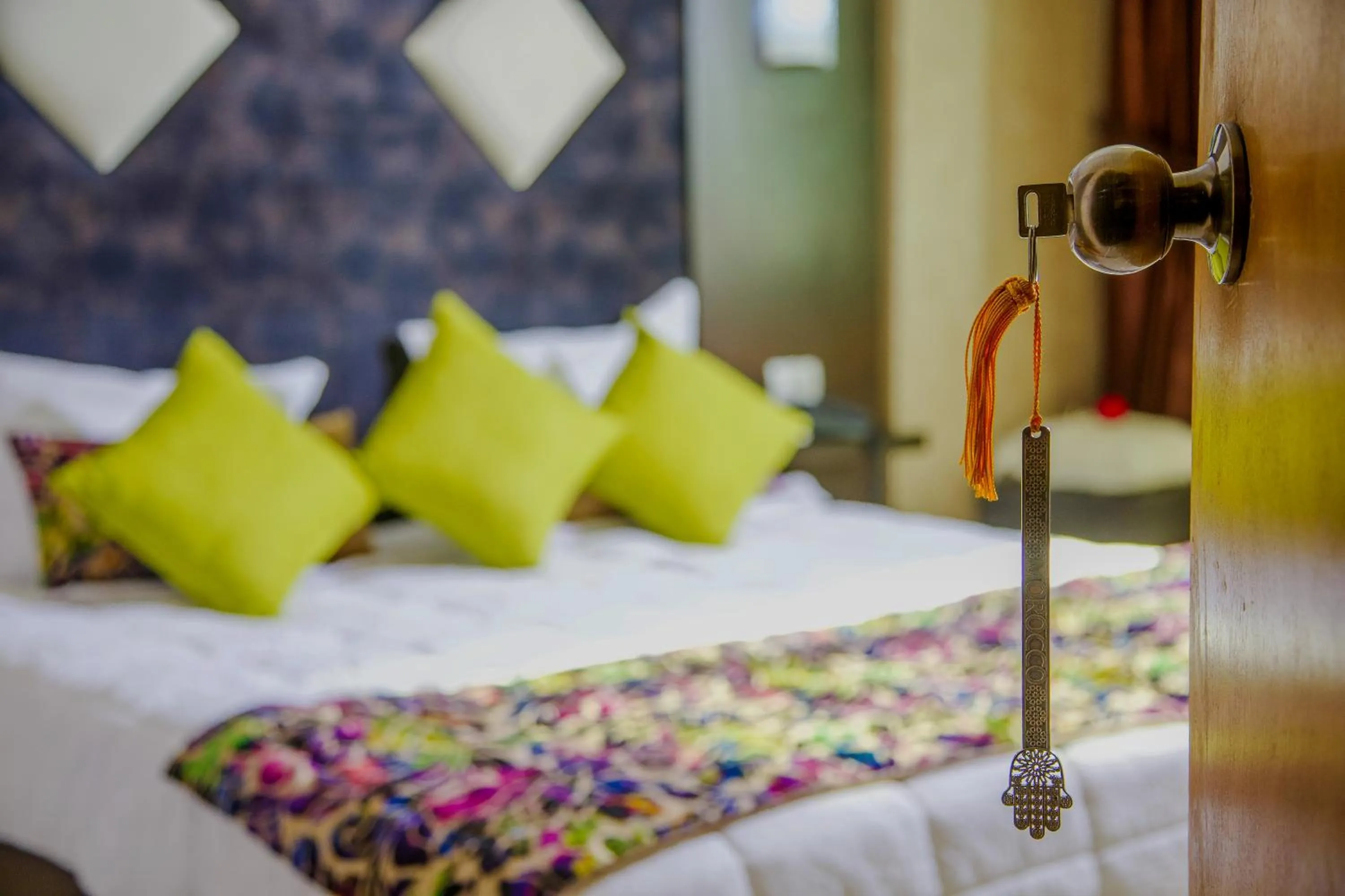 Bed in Hotel Vents Des Iles