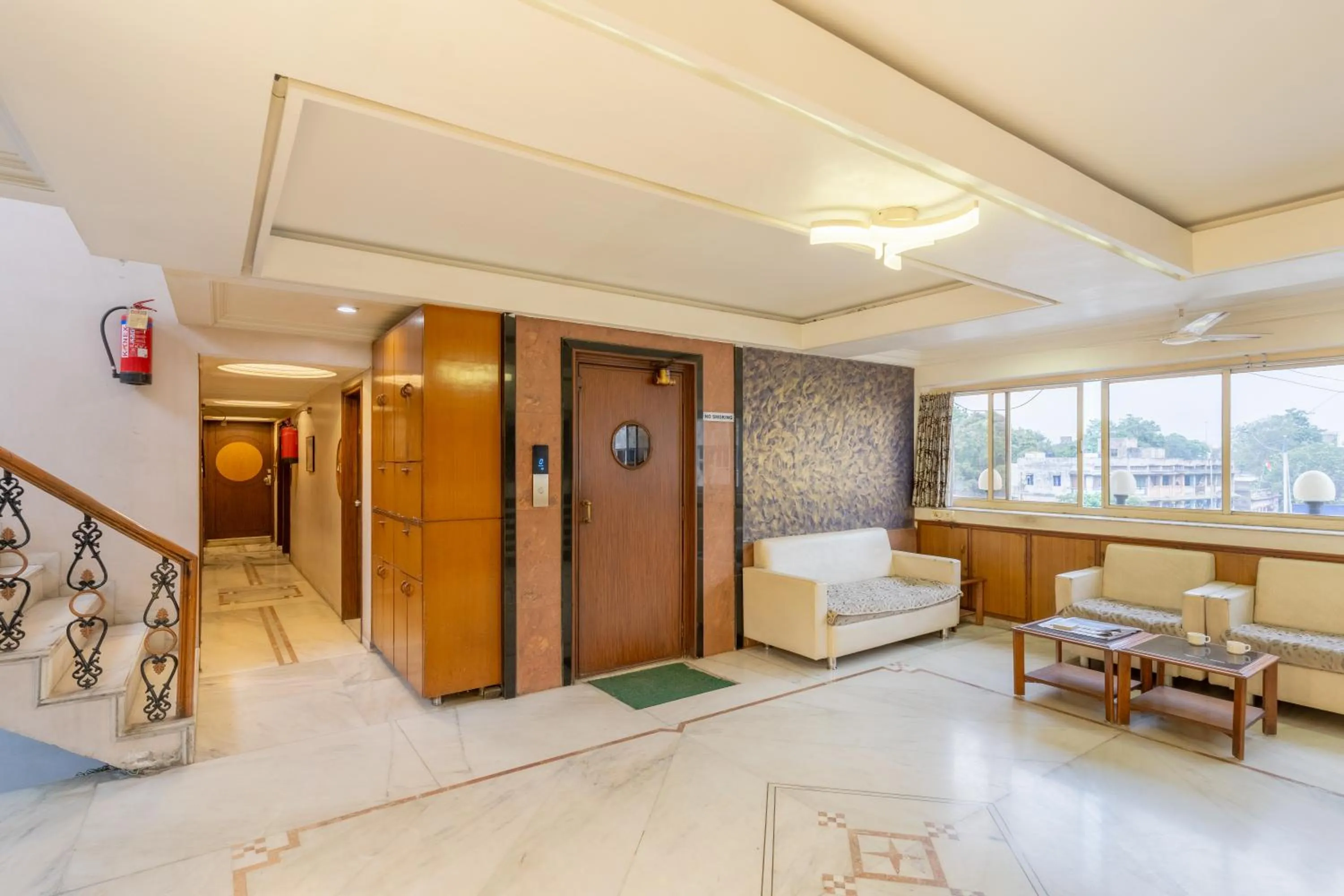 Seating area in Hotel Sanmati