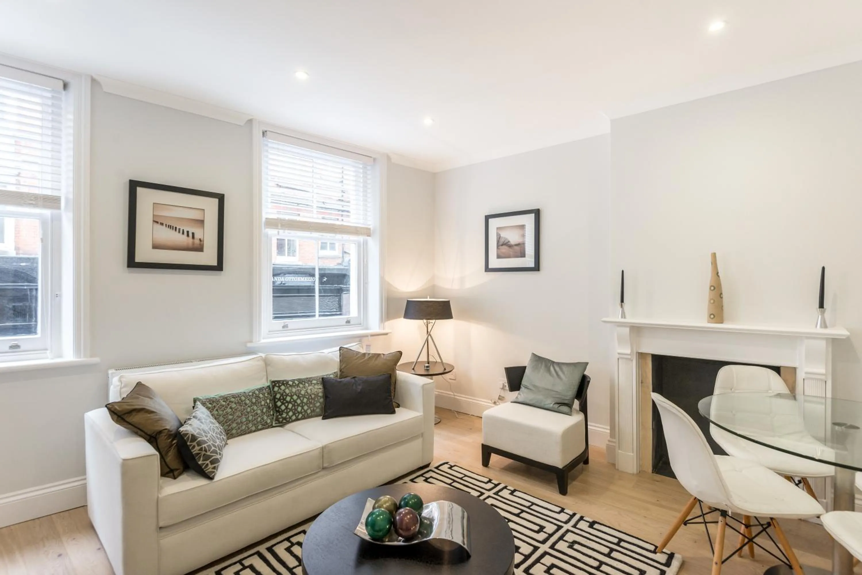 Living room in High Street Kensington Apartment