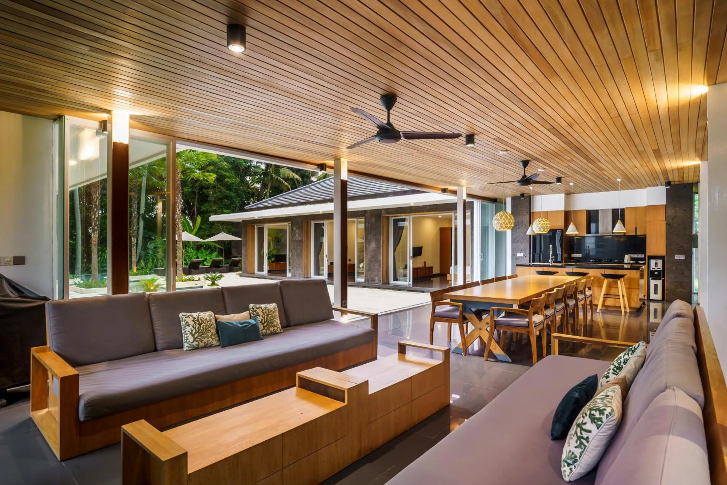 Living room in Villa Dune
