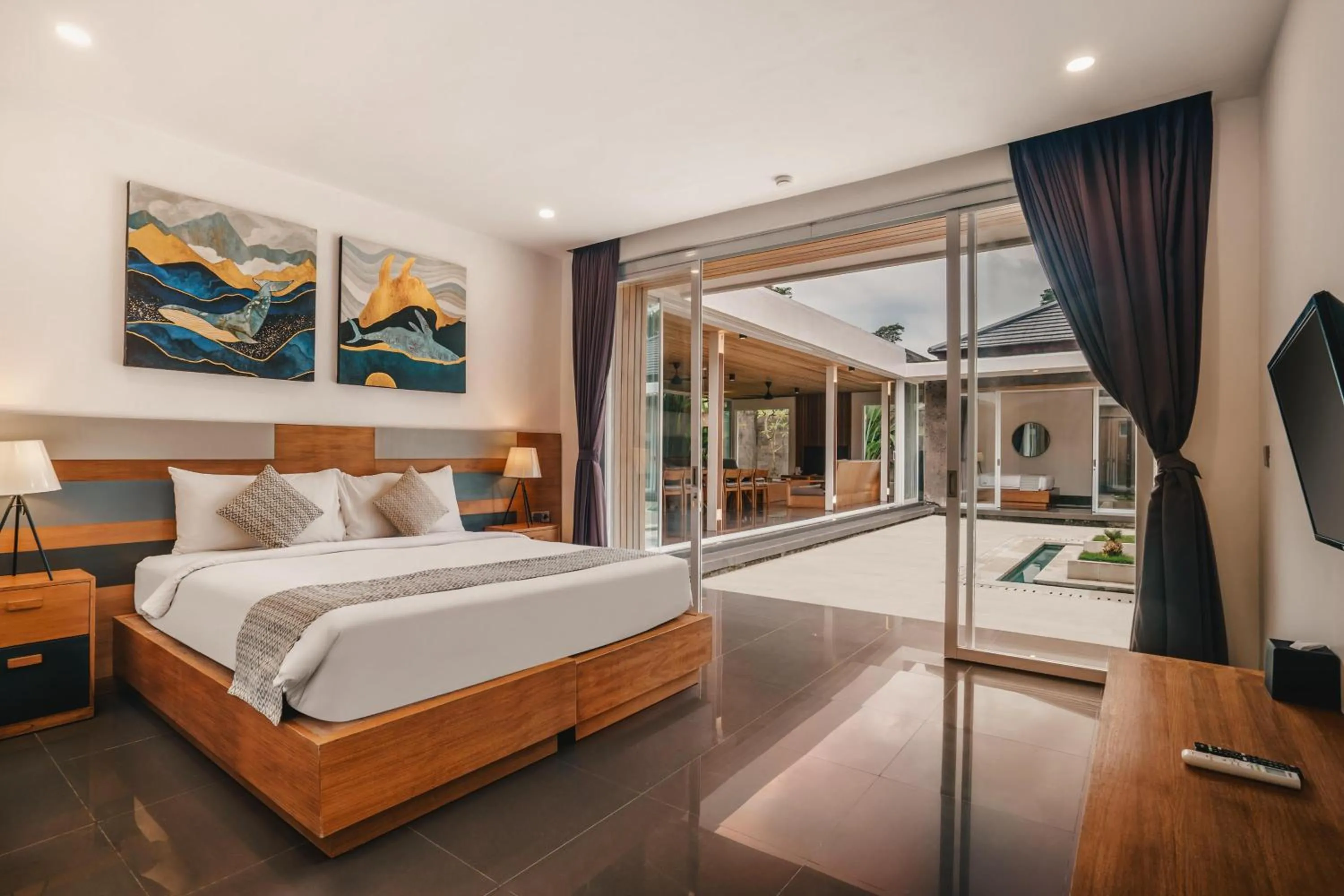 Bedroom, Bed in Villa Dune