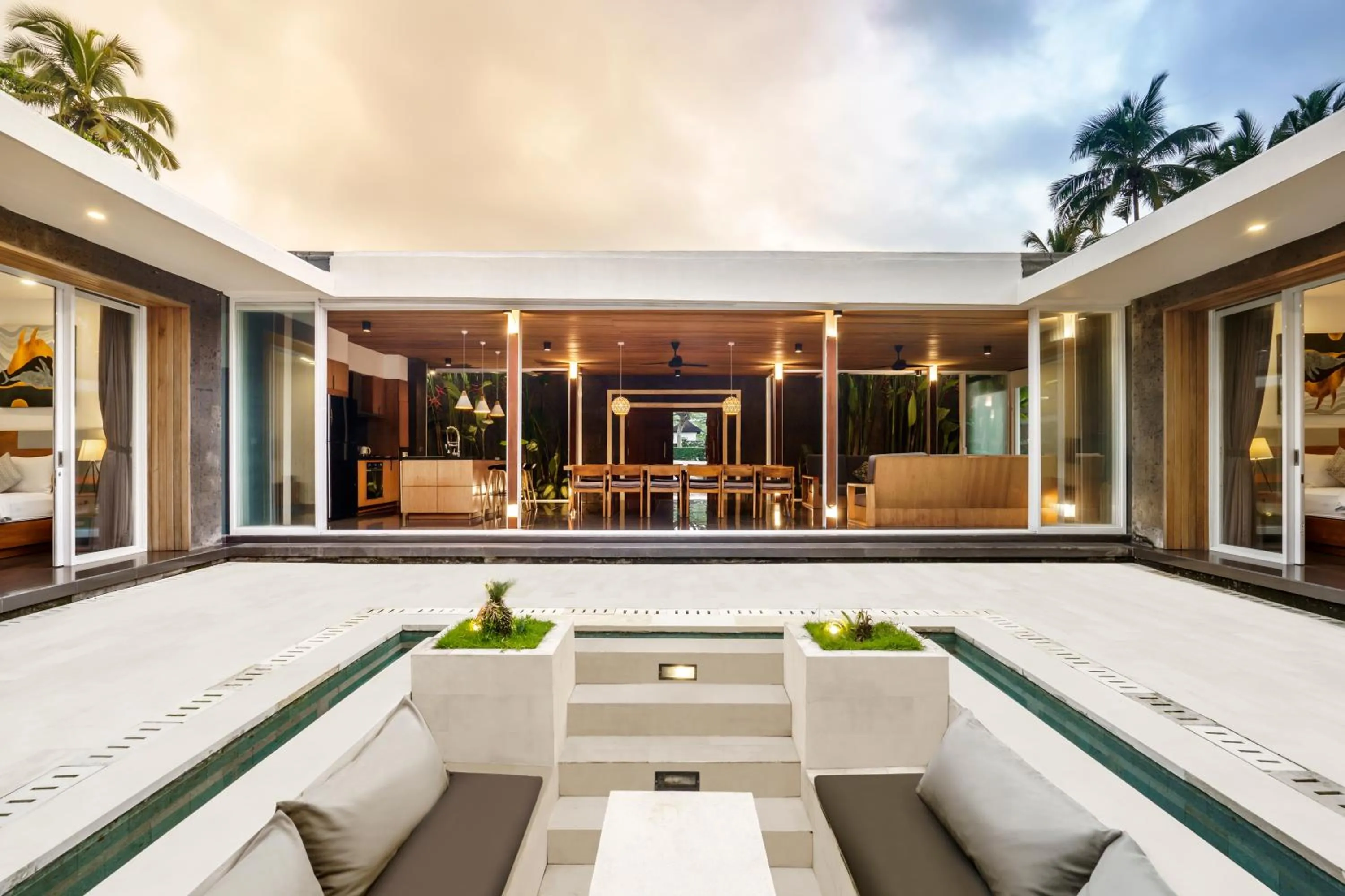 Seating area in Villa Dune