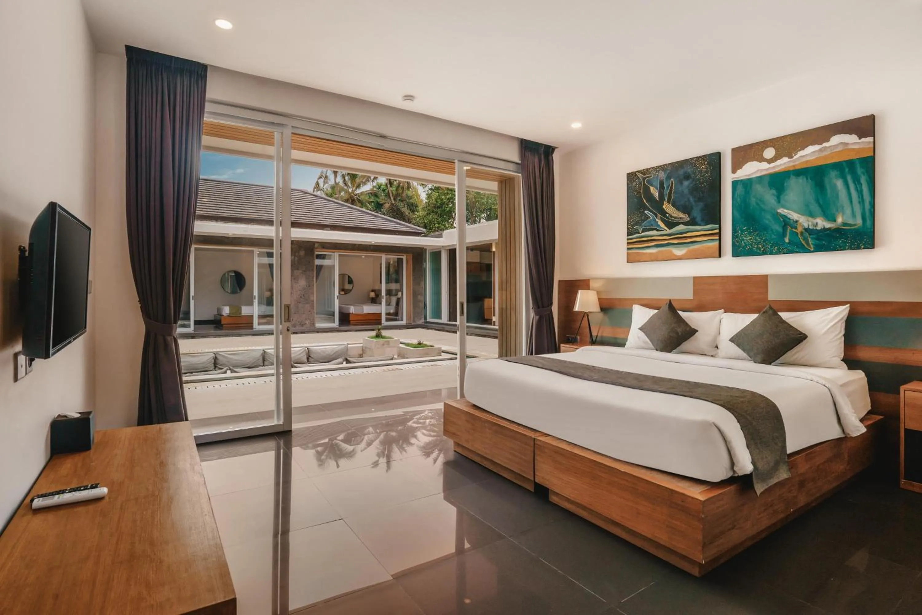 Bedroom, Bed in Villa Dune