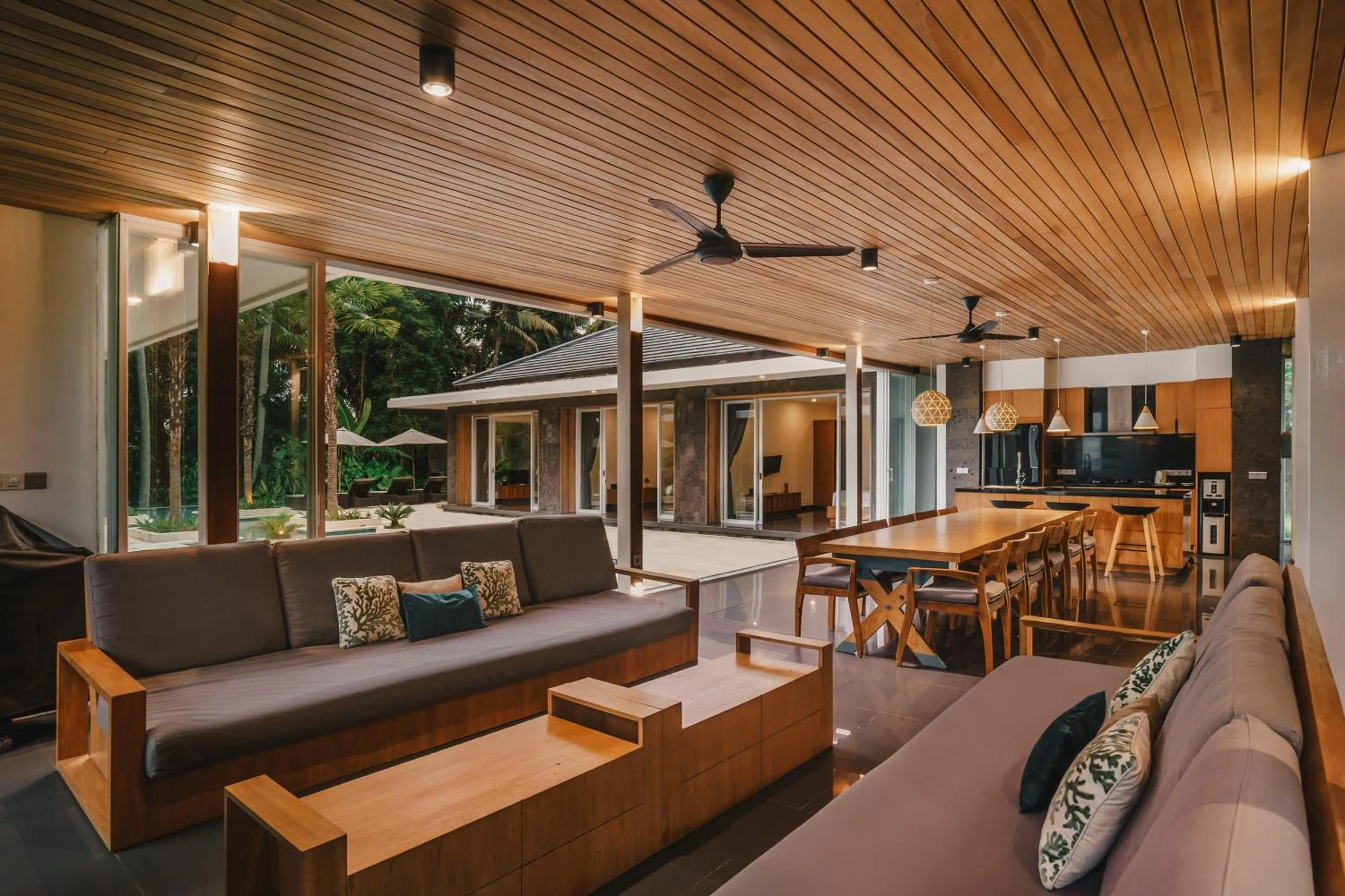 Living room in Villa Dune