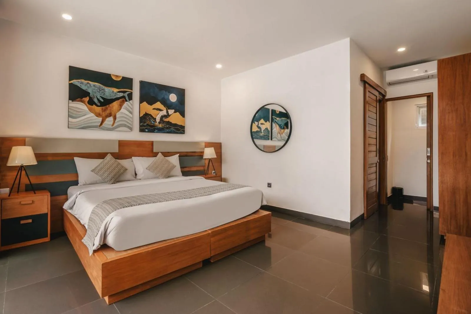 Bedroom, Bed in Villa Dune