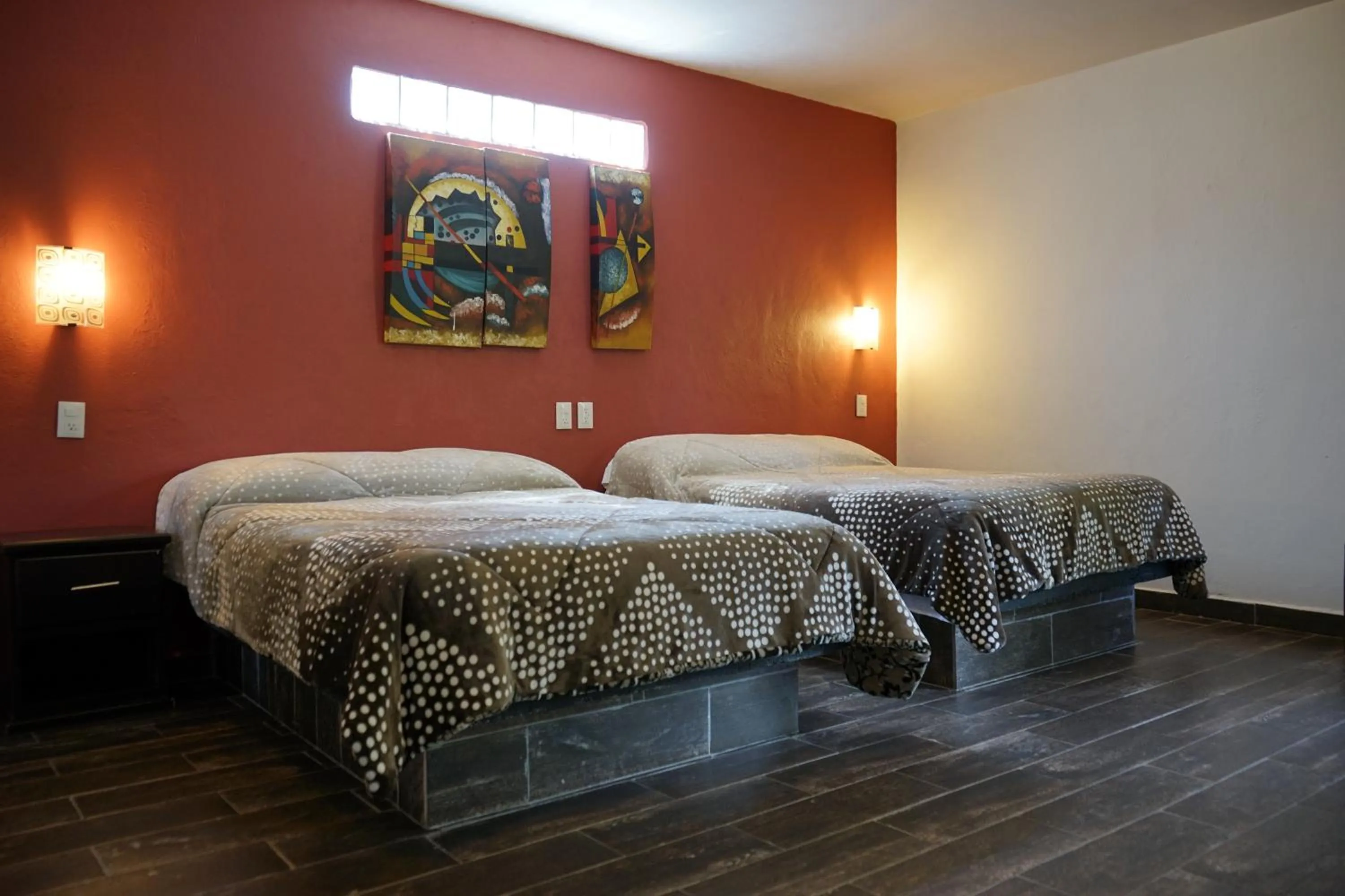 Bed in Telpochcalli Hotel & Temazcal