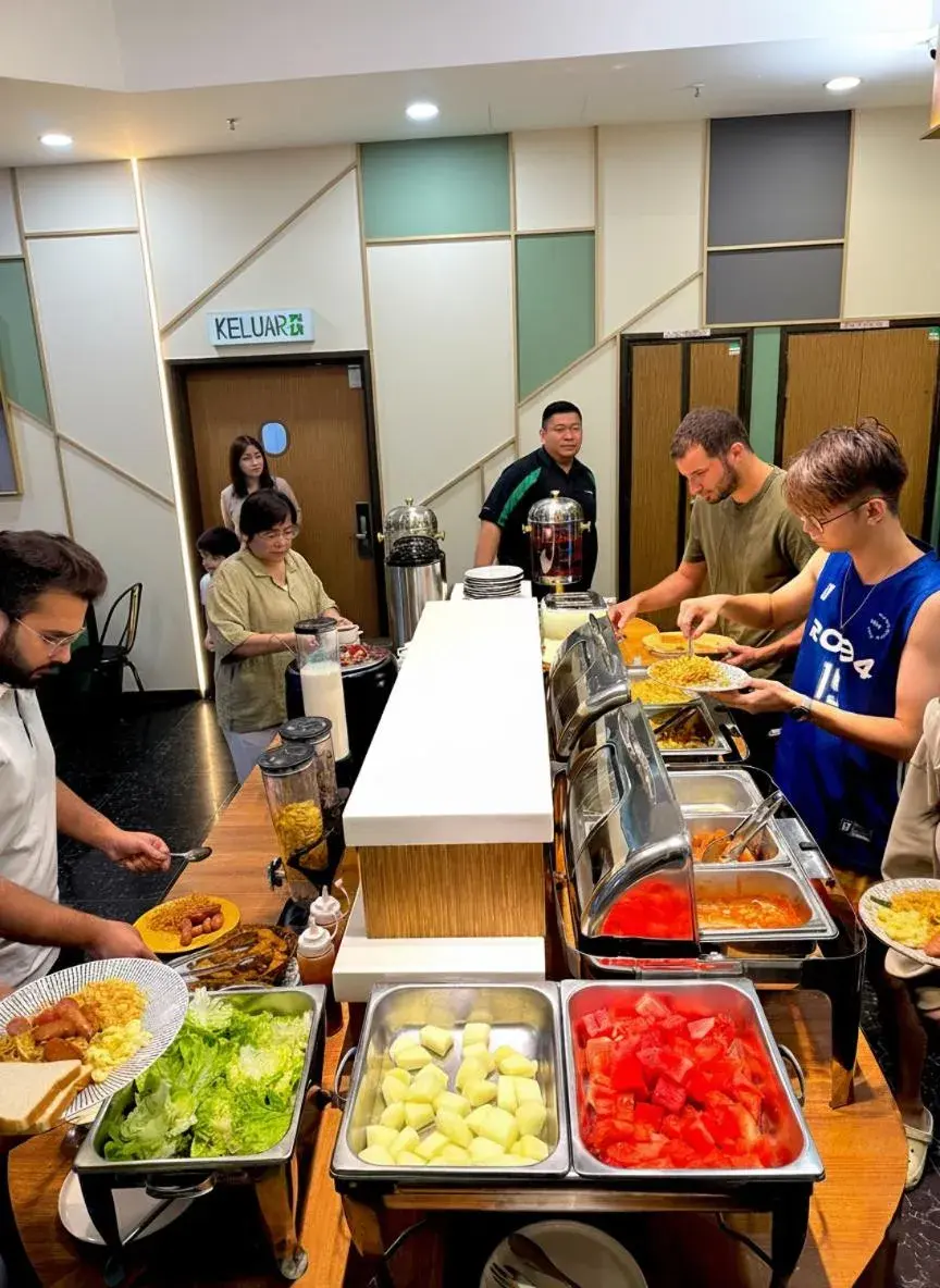 Buffet breakfast in Central City Hotel at Chinatown Buffet breakfast in Central City Hotel at Chinatown