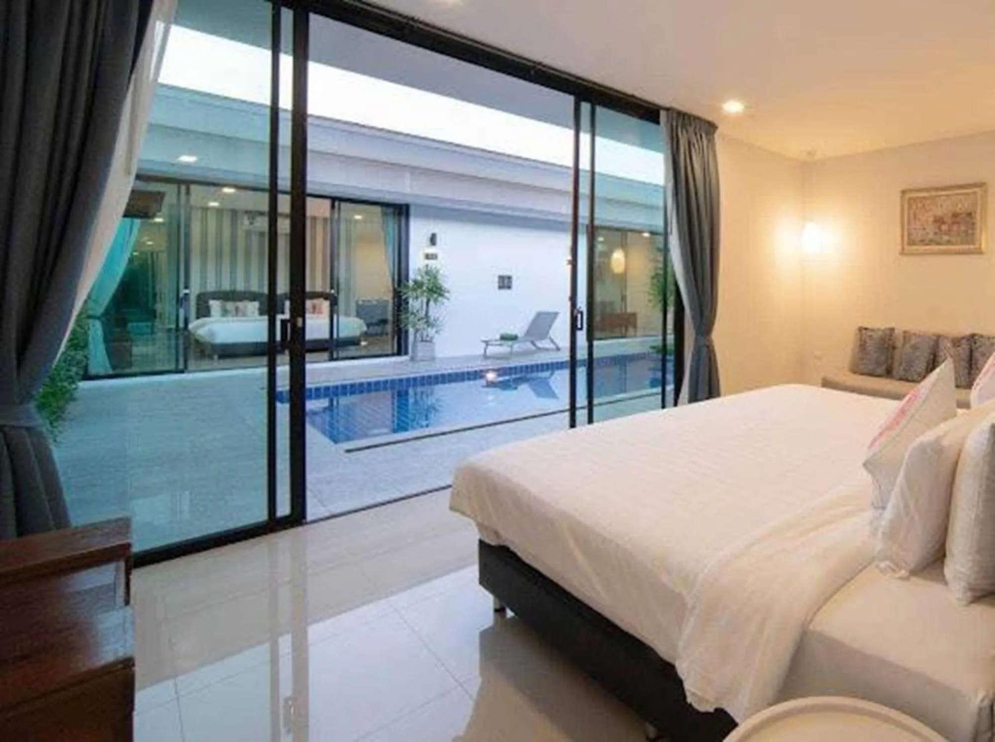 Bed in The COZY NATURE pool villas phuket