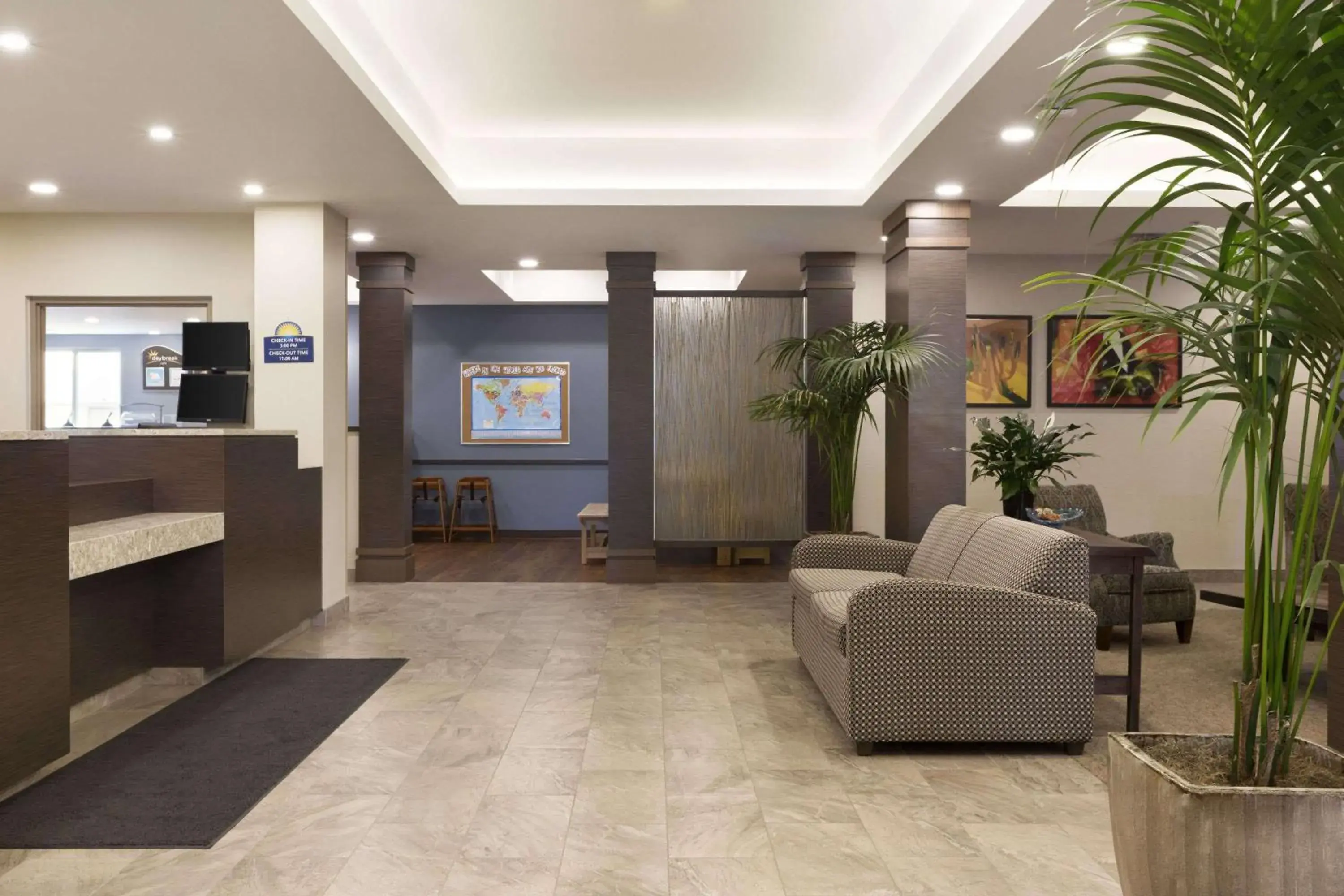 Lobby or reception in Days Inn & Suites by Wyndham Lindsay Lobby or reception in Days Inn & Suites by Wyndham Lindsay