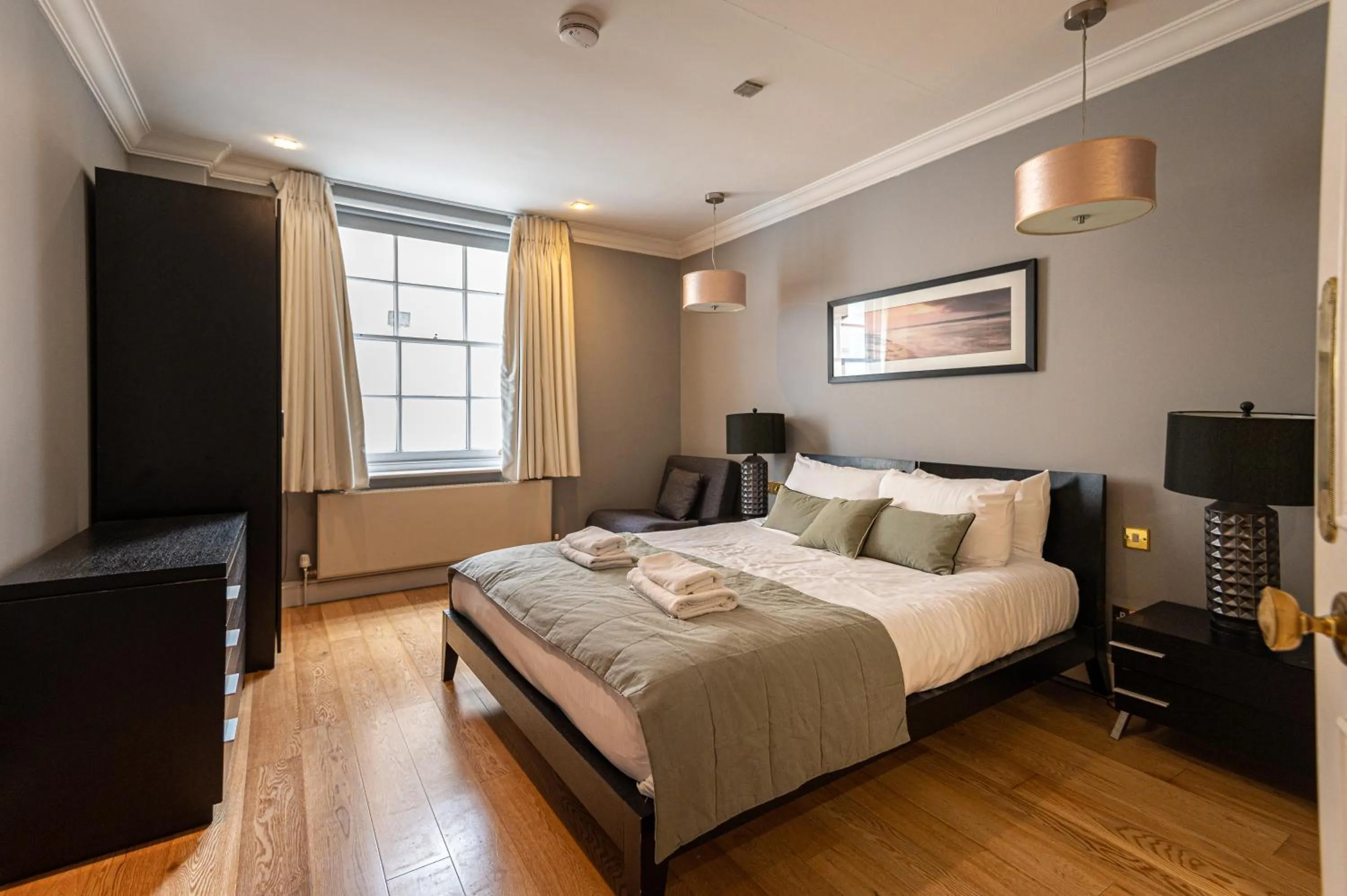 Bedroom in Mayfair private Apartments