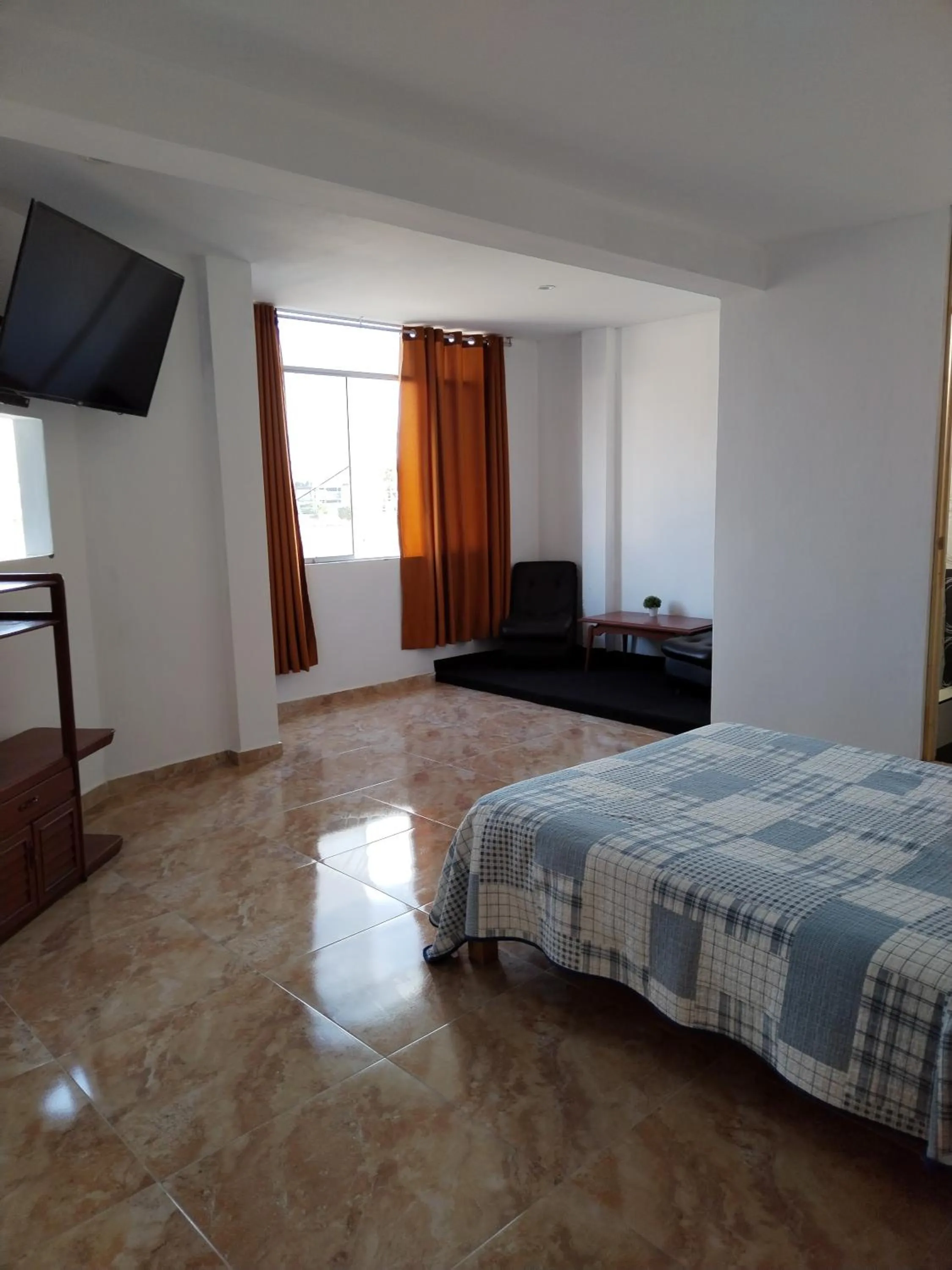 Photo of the whole room, Bed in Matryoshka