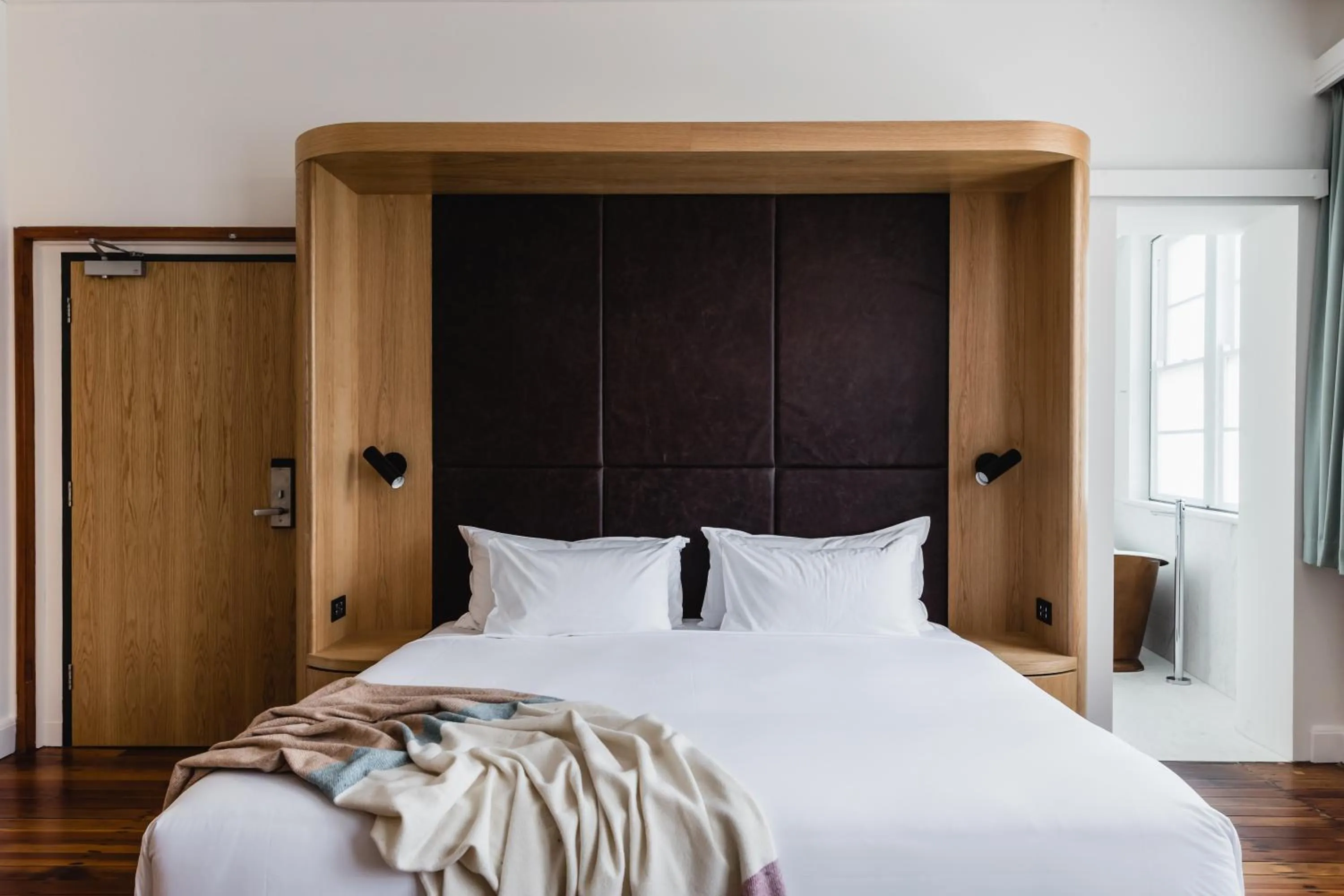 Bathroom, Bed in The Old Clare by Ode Hotels