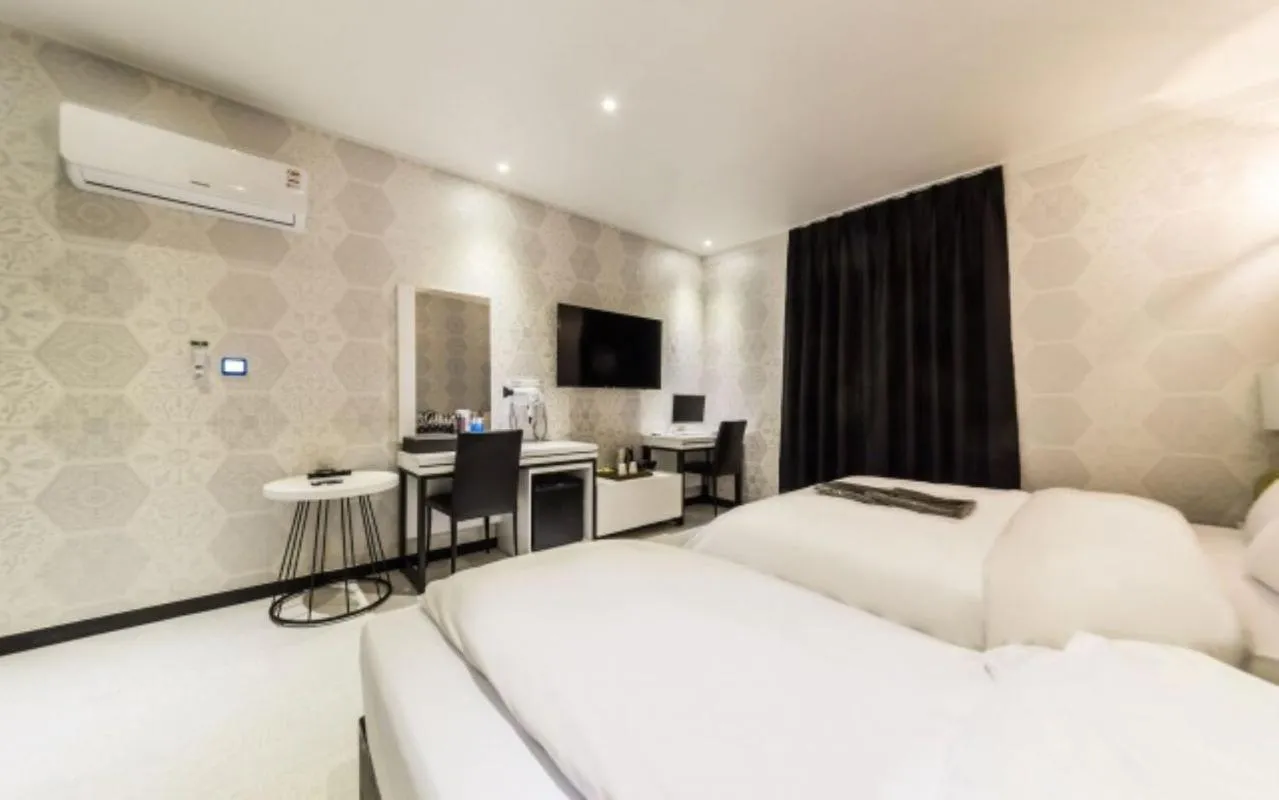 Bedroom, Bed in Gangdong Moon Boutique Hotel