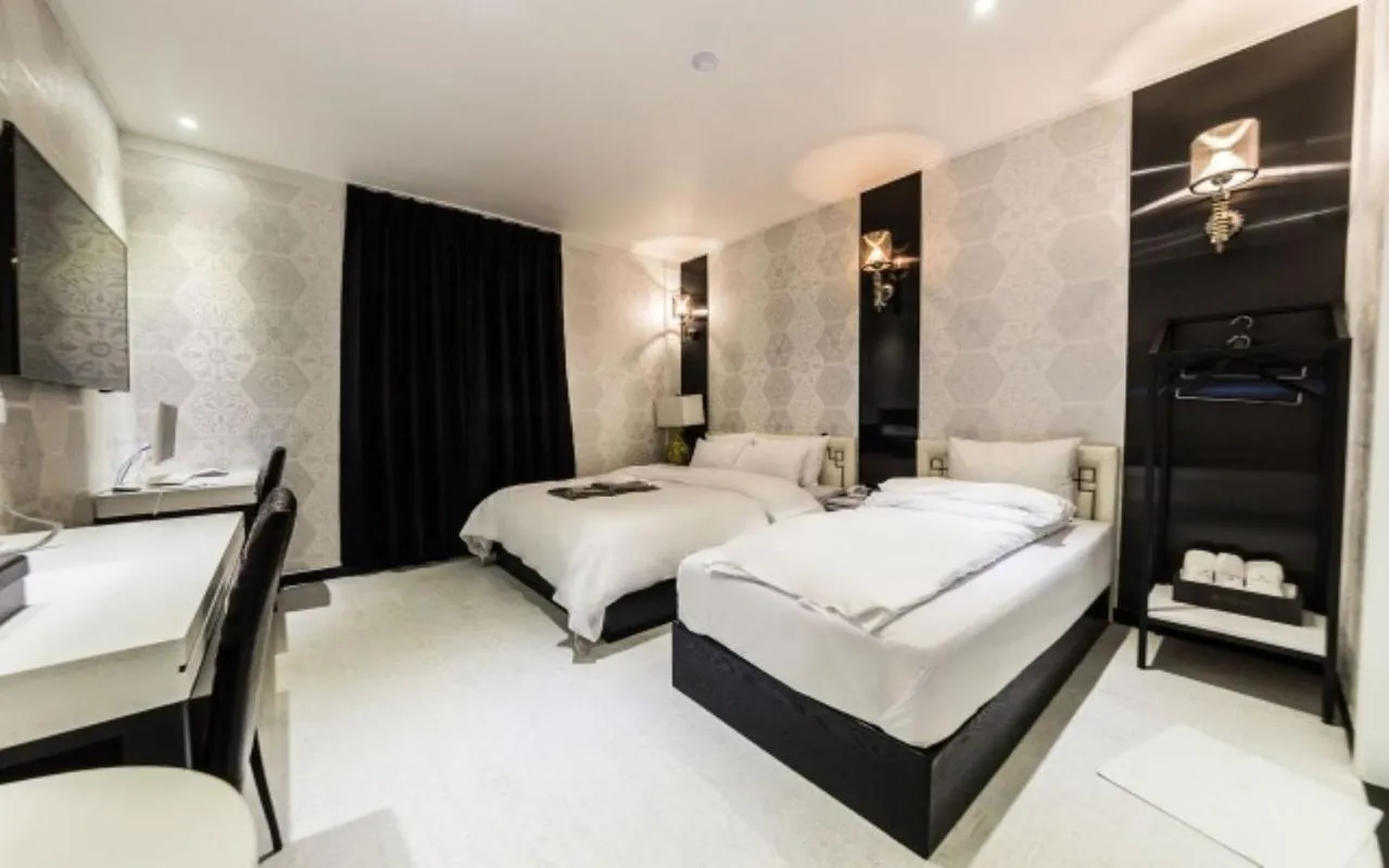 Bedroom, Bed in Gangdong Moon Boutique Hotel