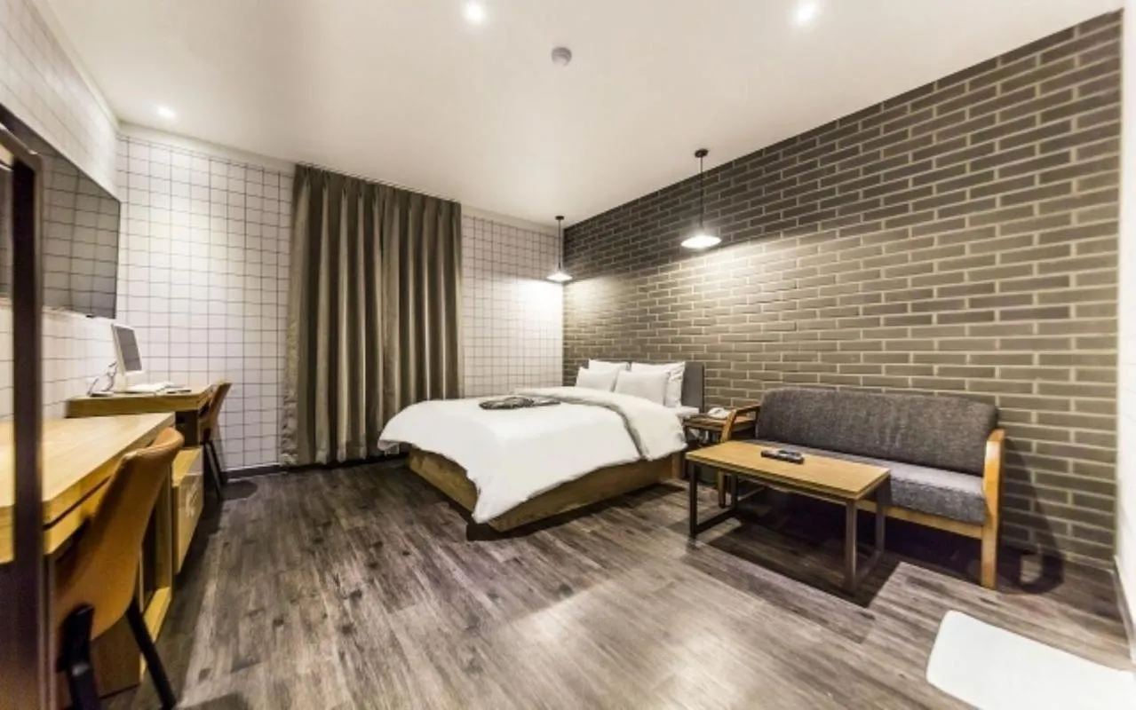 Photo of the whole room, Bed in Gangdong Moon Boutique Hotel