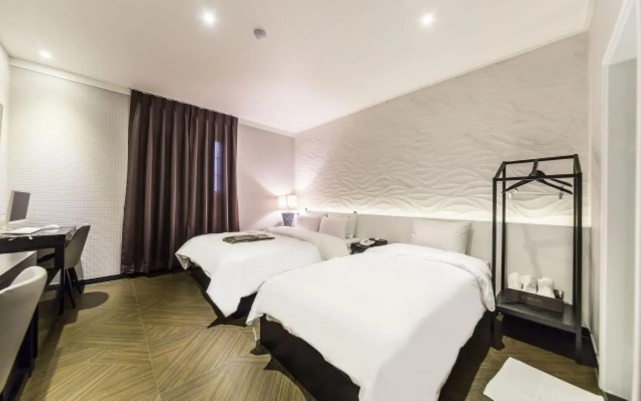 Bedroom, Bed in Gangdong Moon Boutique Hotel