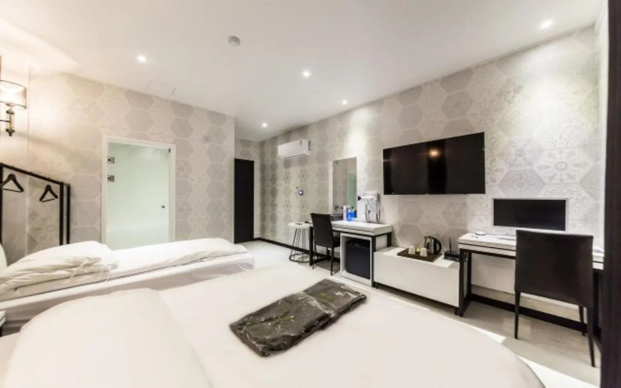 Bed in Gangdong Moon Boutique Hotel