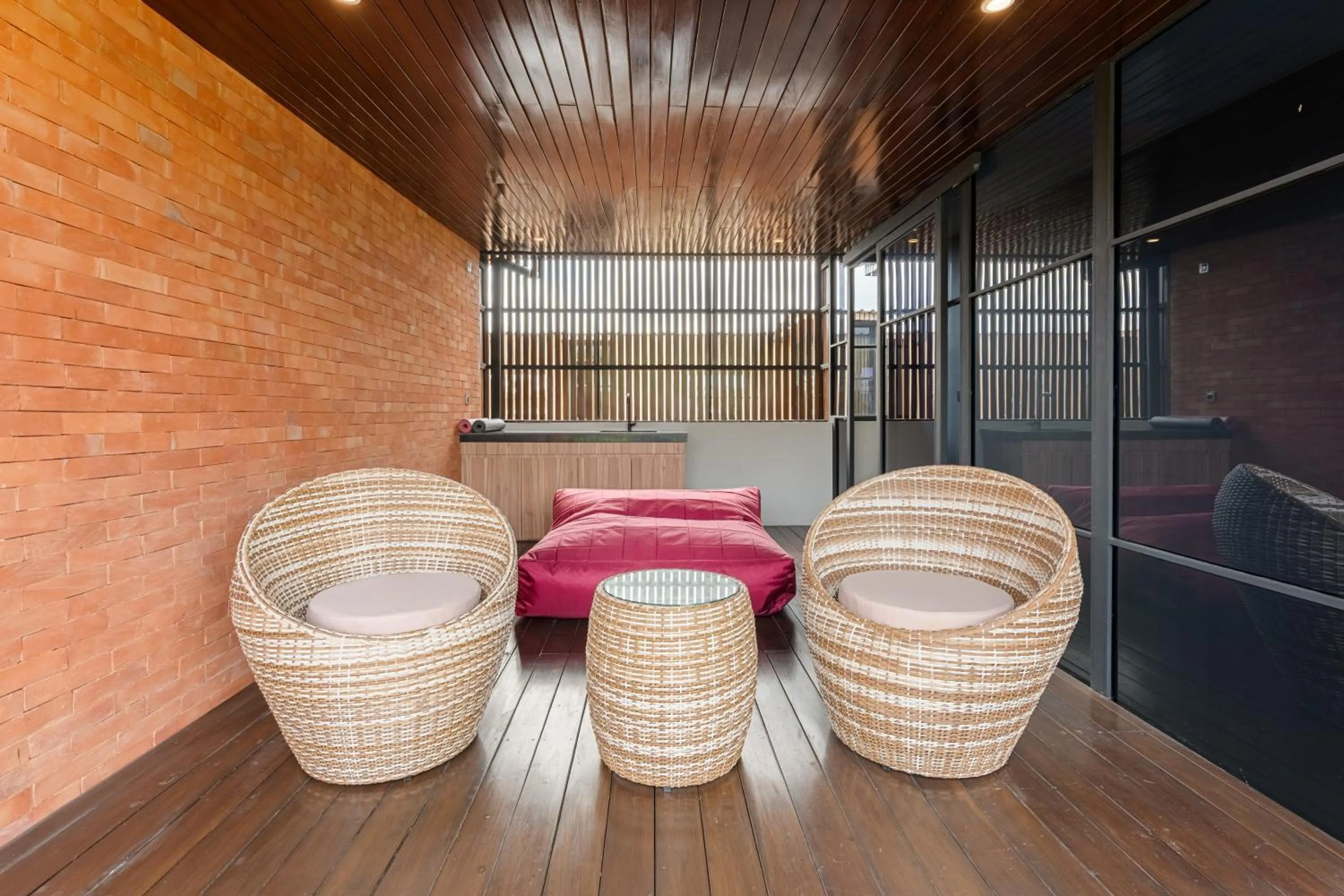 Seating area in Baliris Canggu Villa by Betterplace