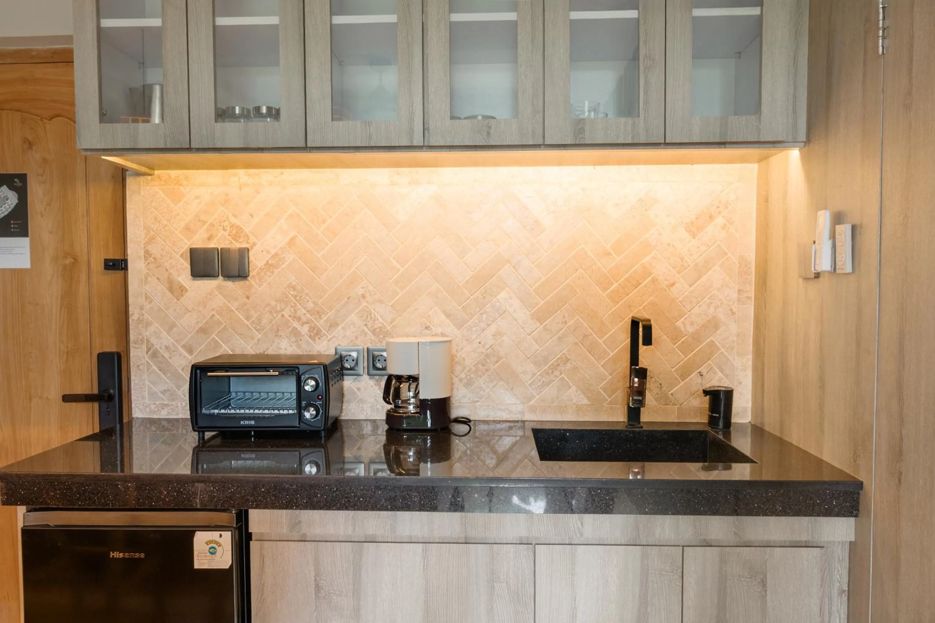 Kitchen or kitchenette in Baliris Canggu Villa by Betterplace