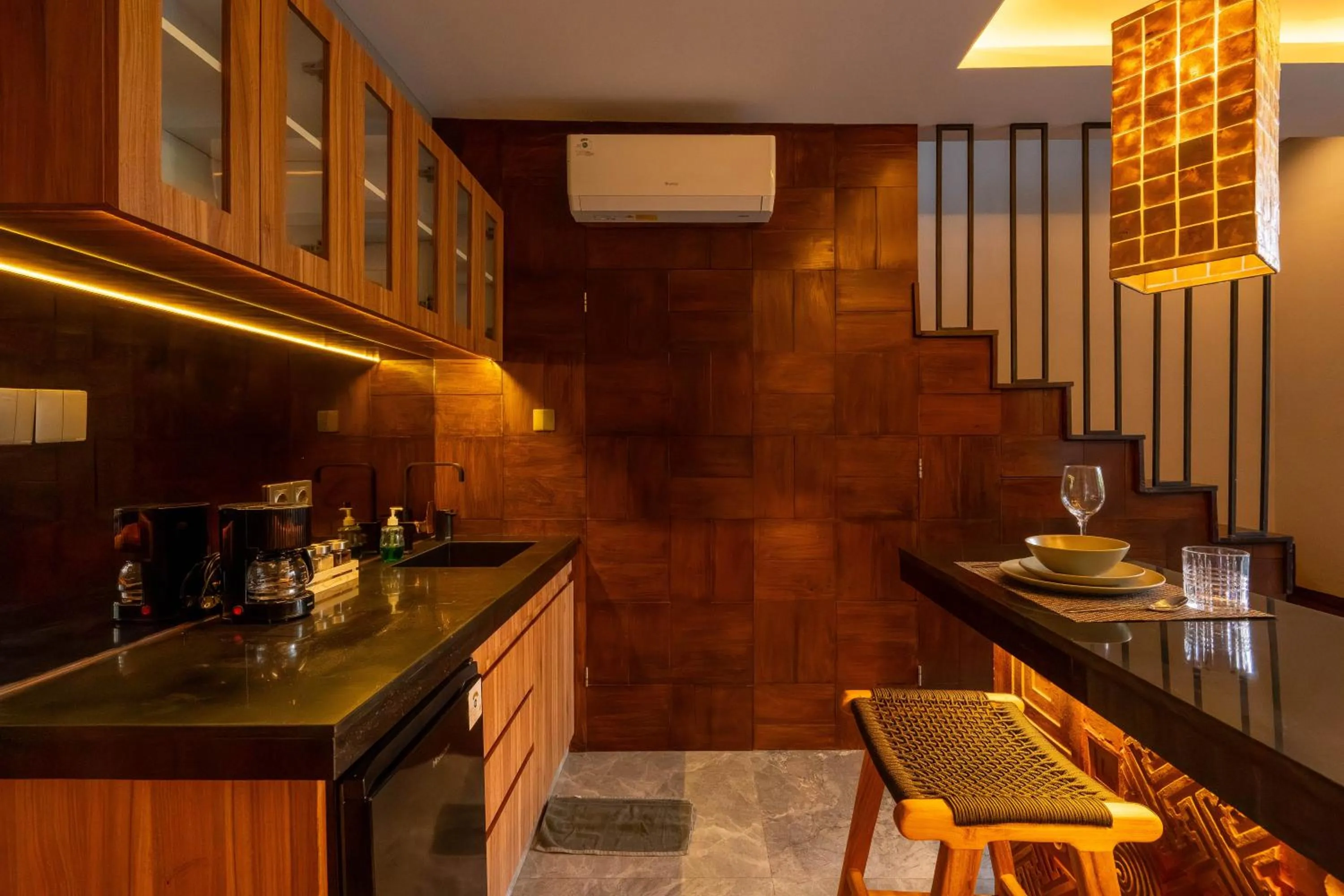 Kitchen or kitchenette in Baliris Canggu Villa by Betterplace