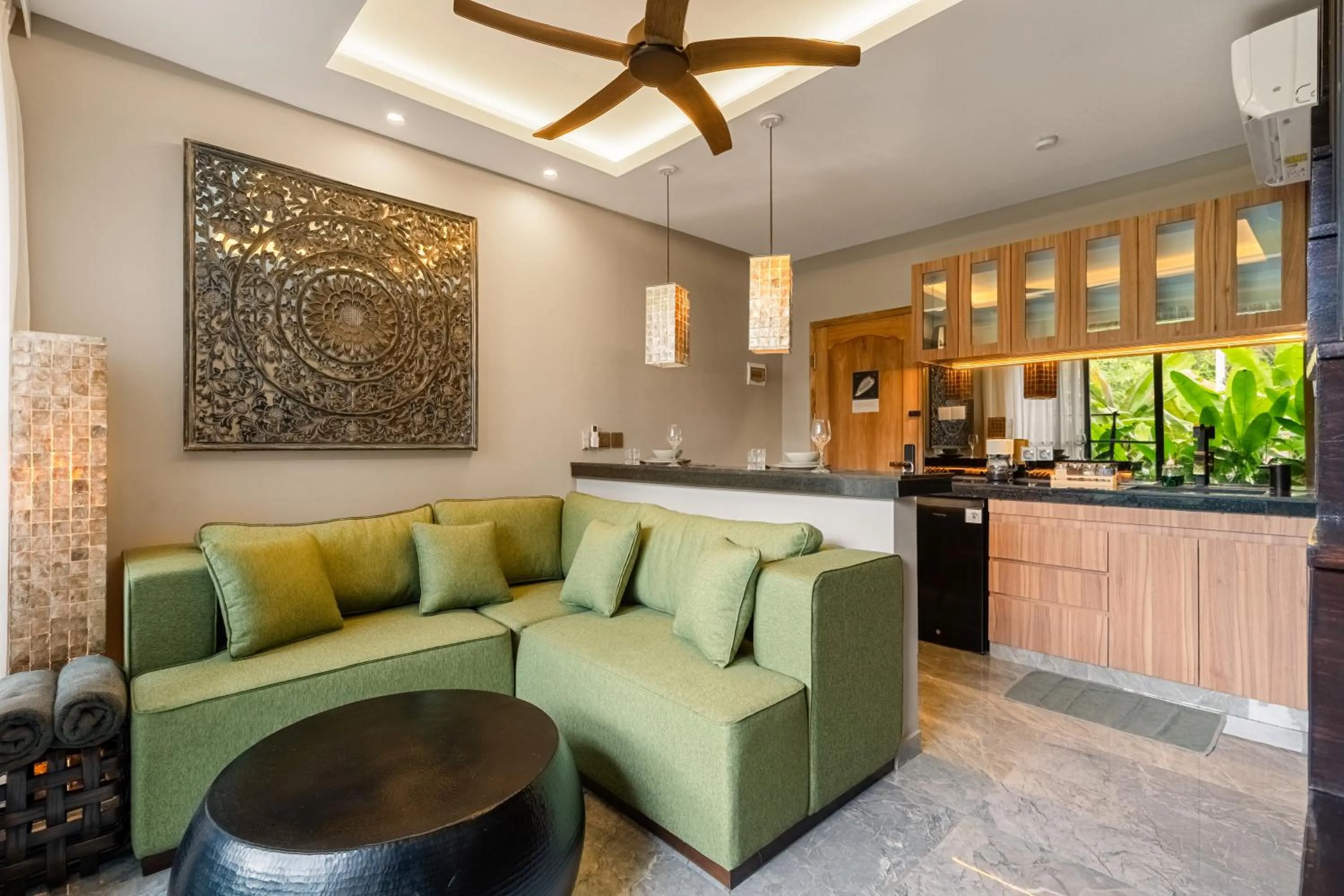 Living room in Baliris Canggu Villa by Betterplace